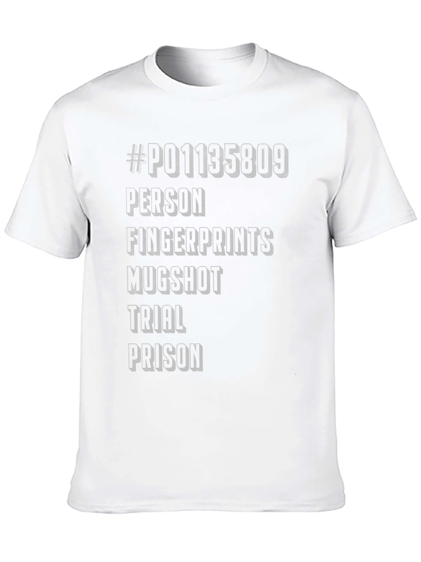 Humorous Mugshot Word Tee