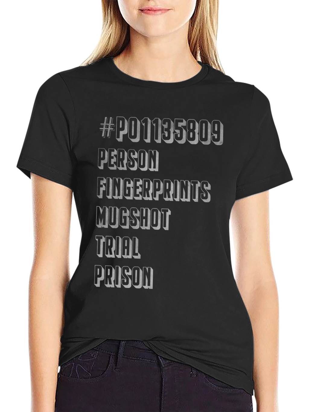 Humorous Mugshot Word Tee