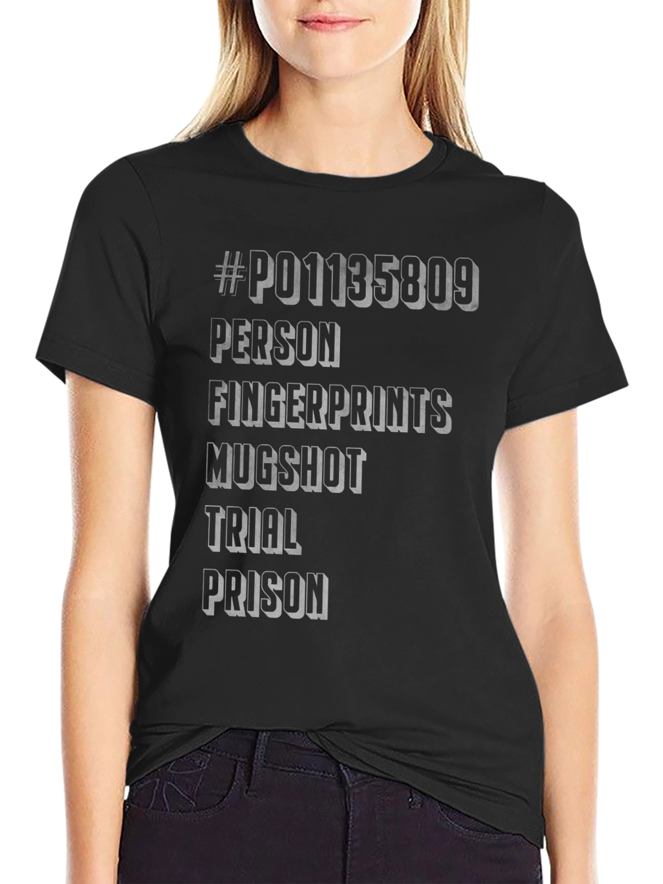 Humorous Mugshot Word Tee