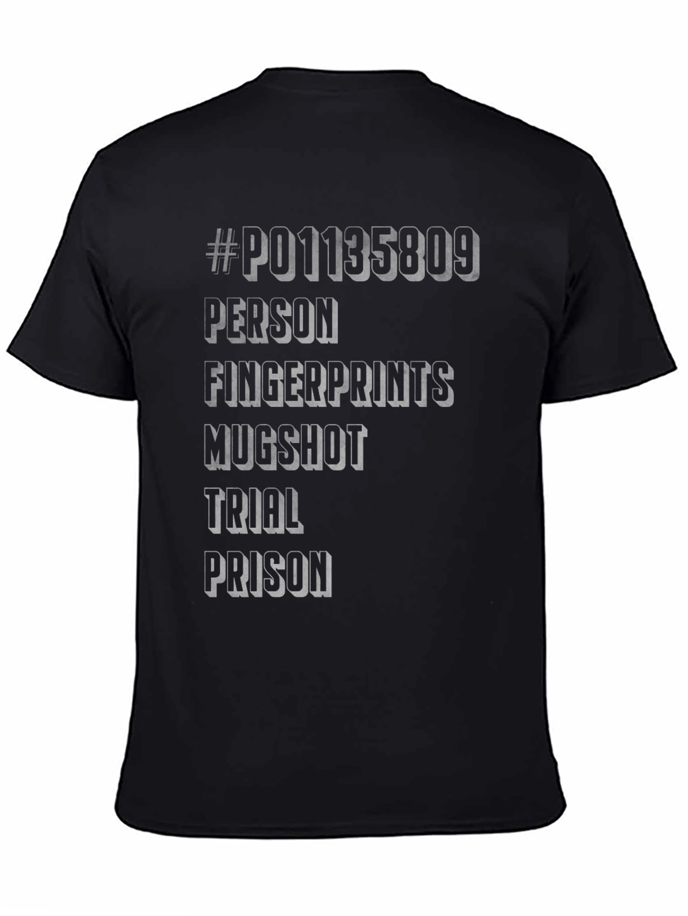 Humorous Mugshot Word Tee