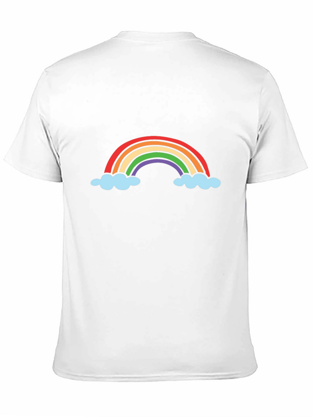 Rainbow Cloud Graphic Tee - Soft Cotton Blend