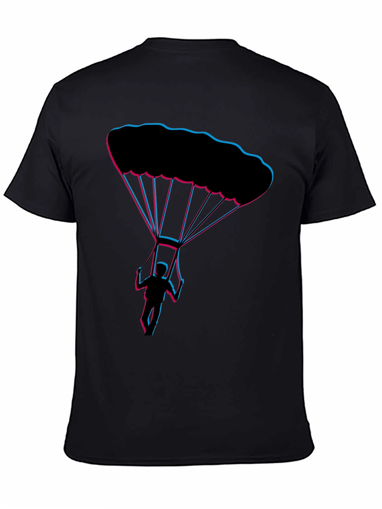 Parachute Design Black Tee
