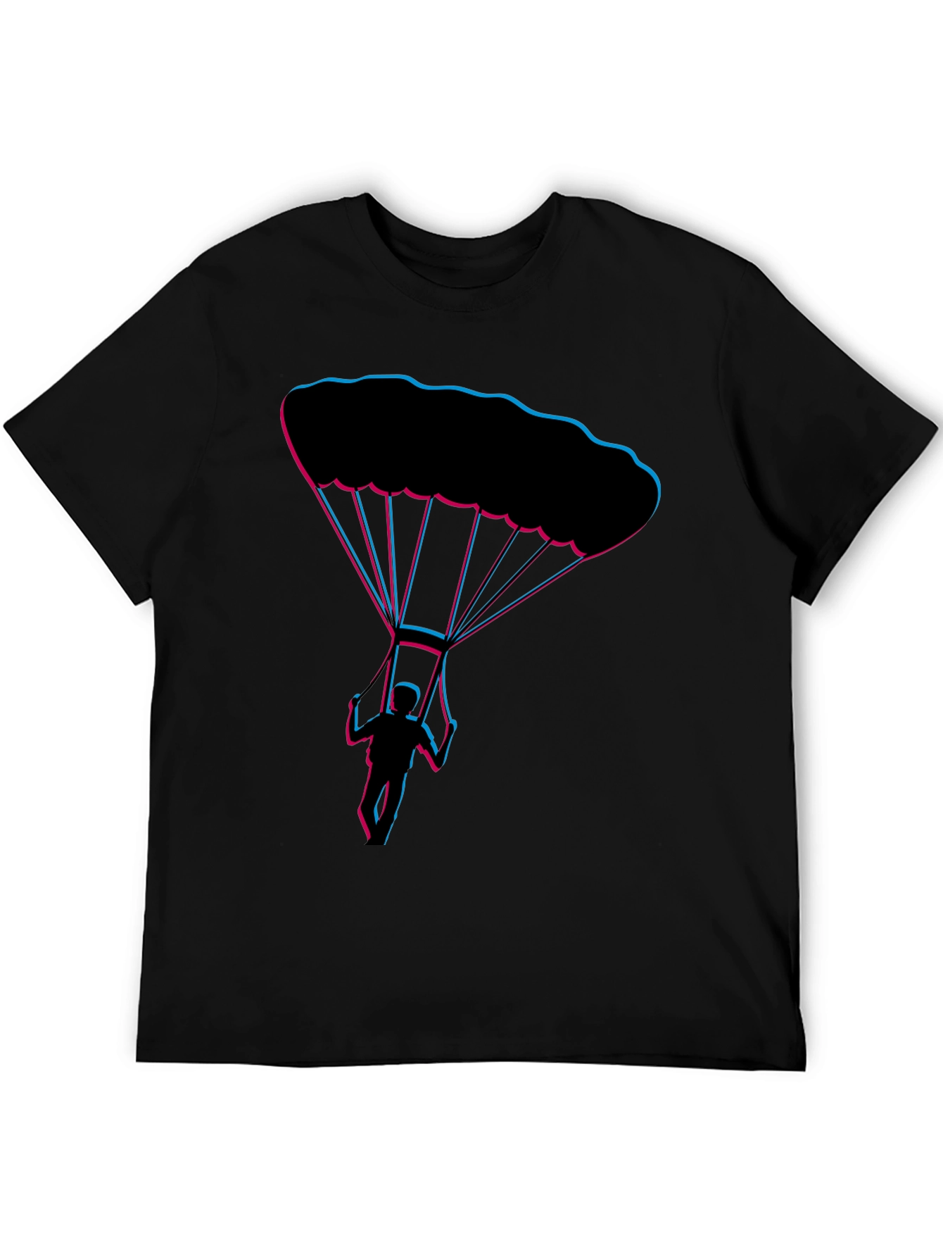 Parachute Design Black Tee
