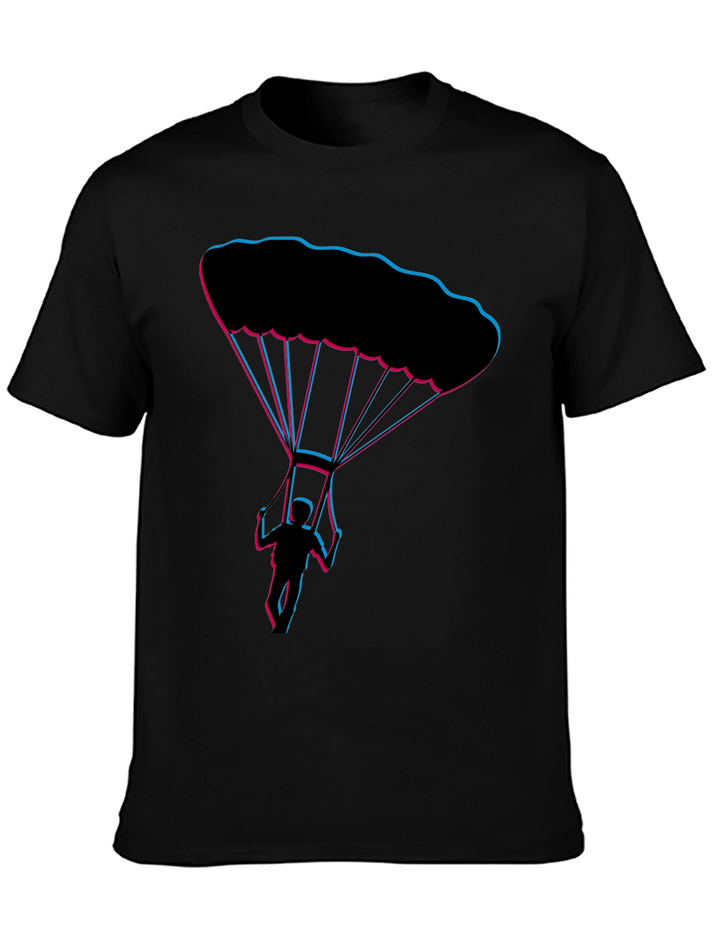 Parachute Design Black Tee