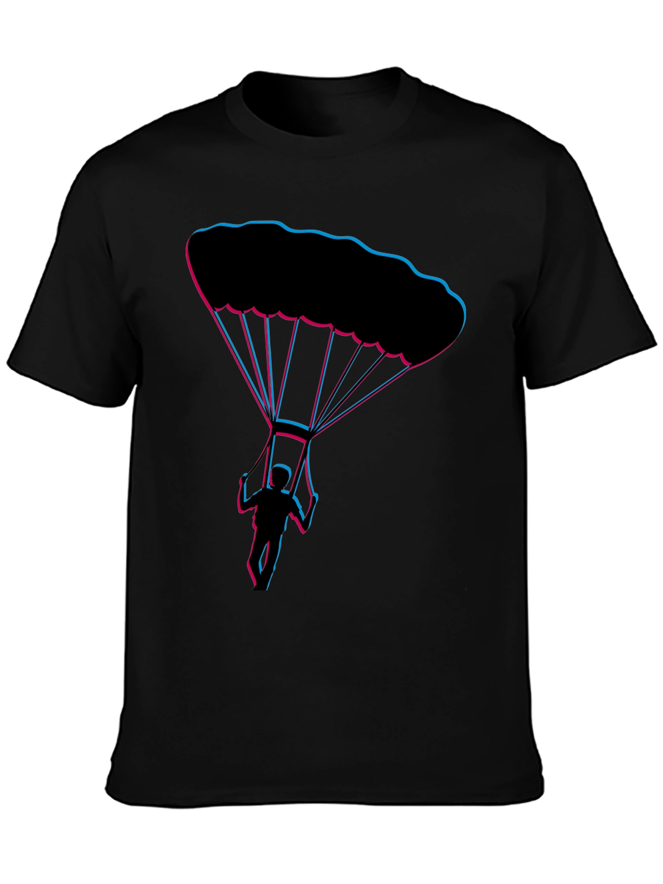 Parachute Design Black Tee