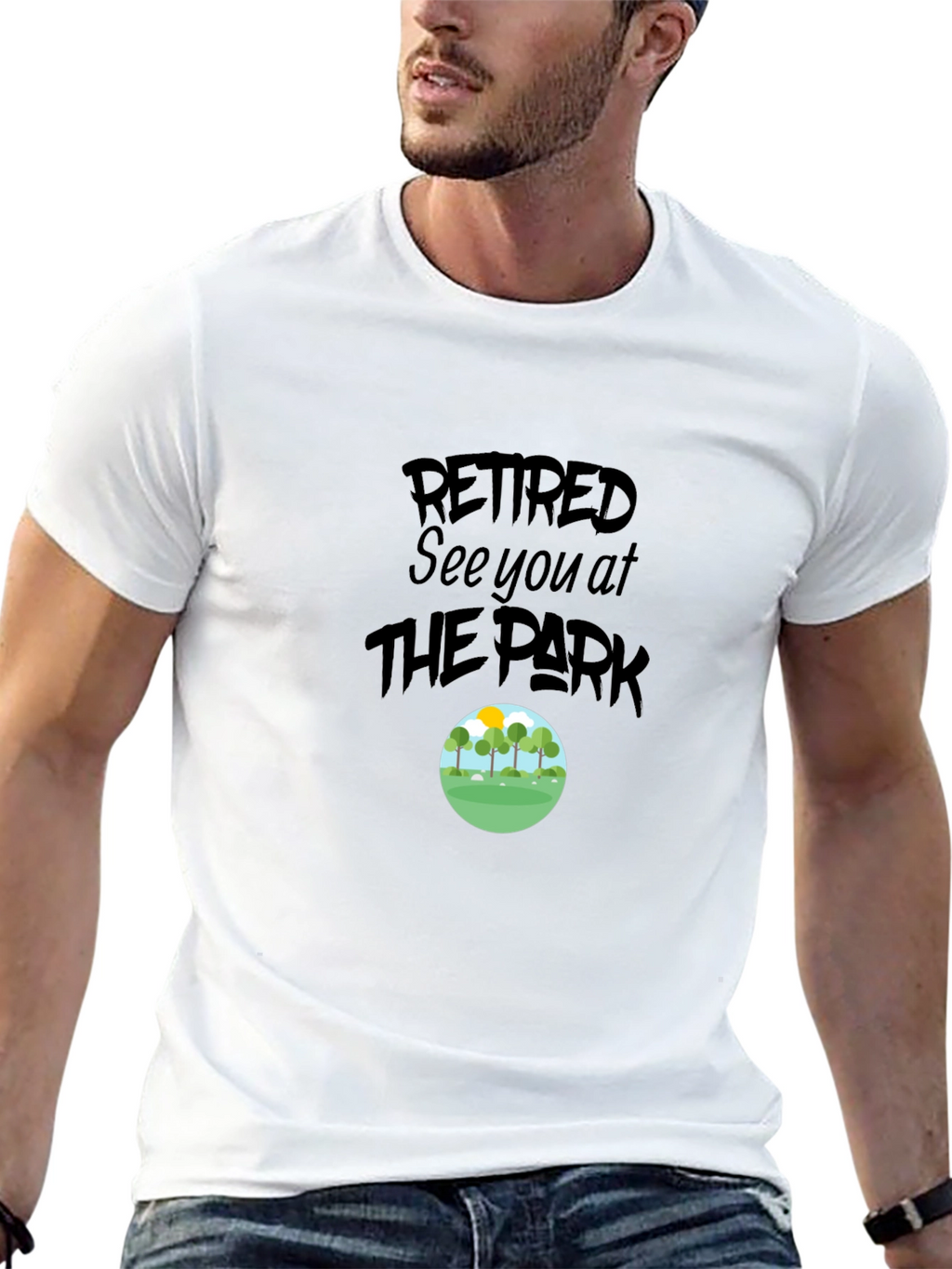 Retired See You At The Park Graphic Tee