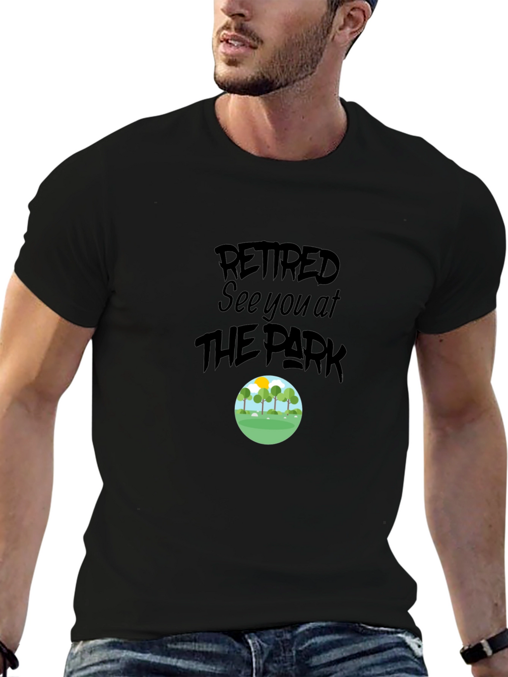Retired See You At The Park Graphic Tee