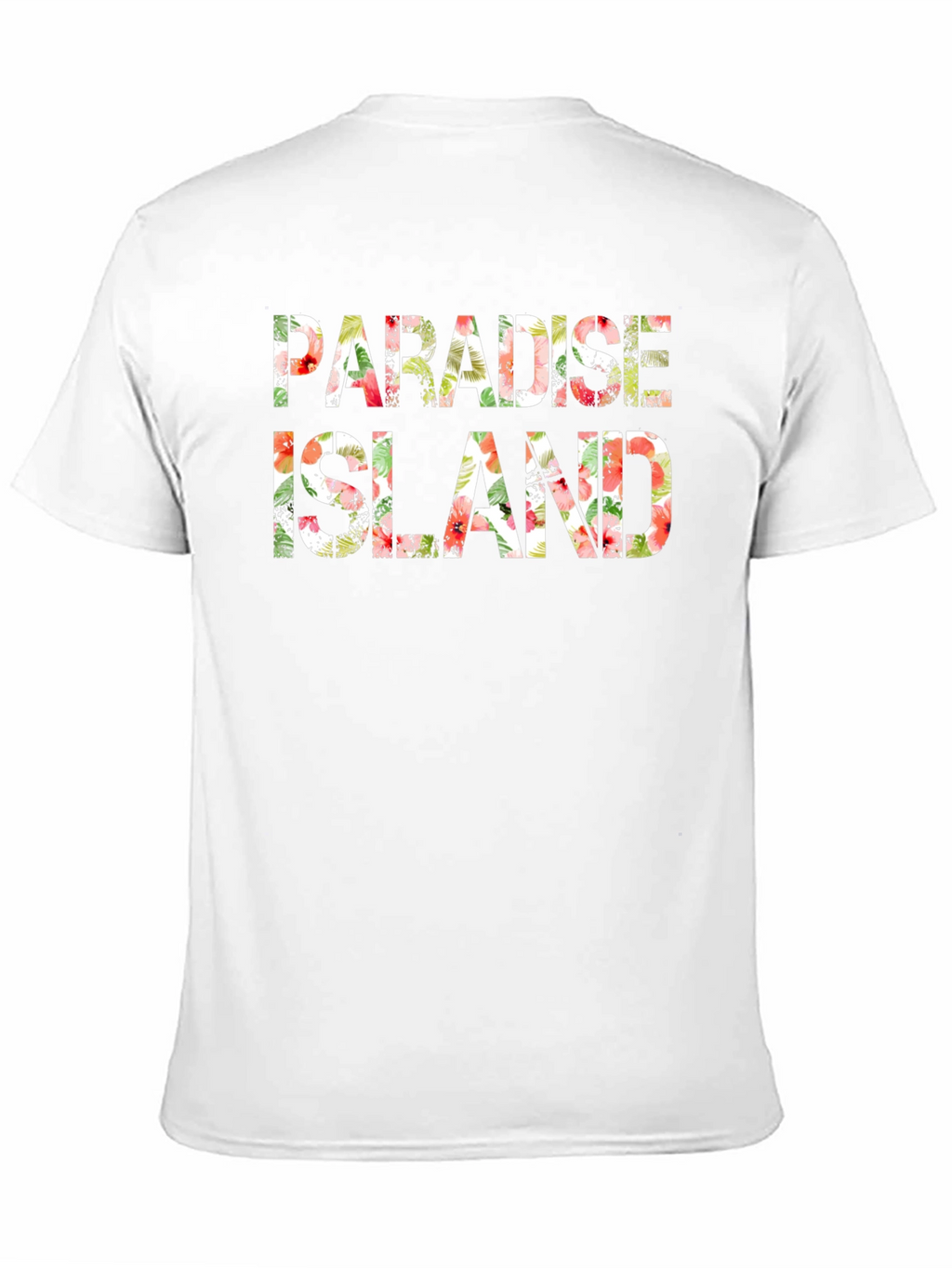 Paradise Island Floral Mens T-Shirt