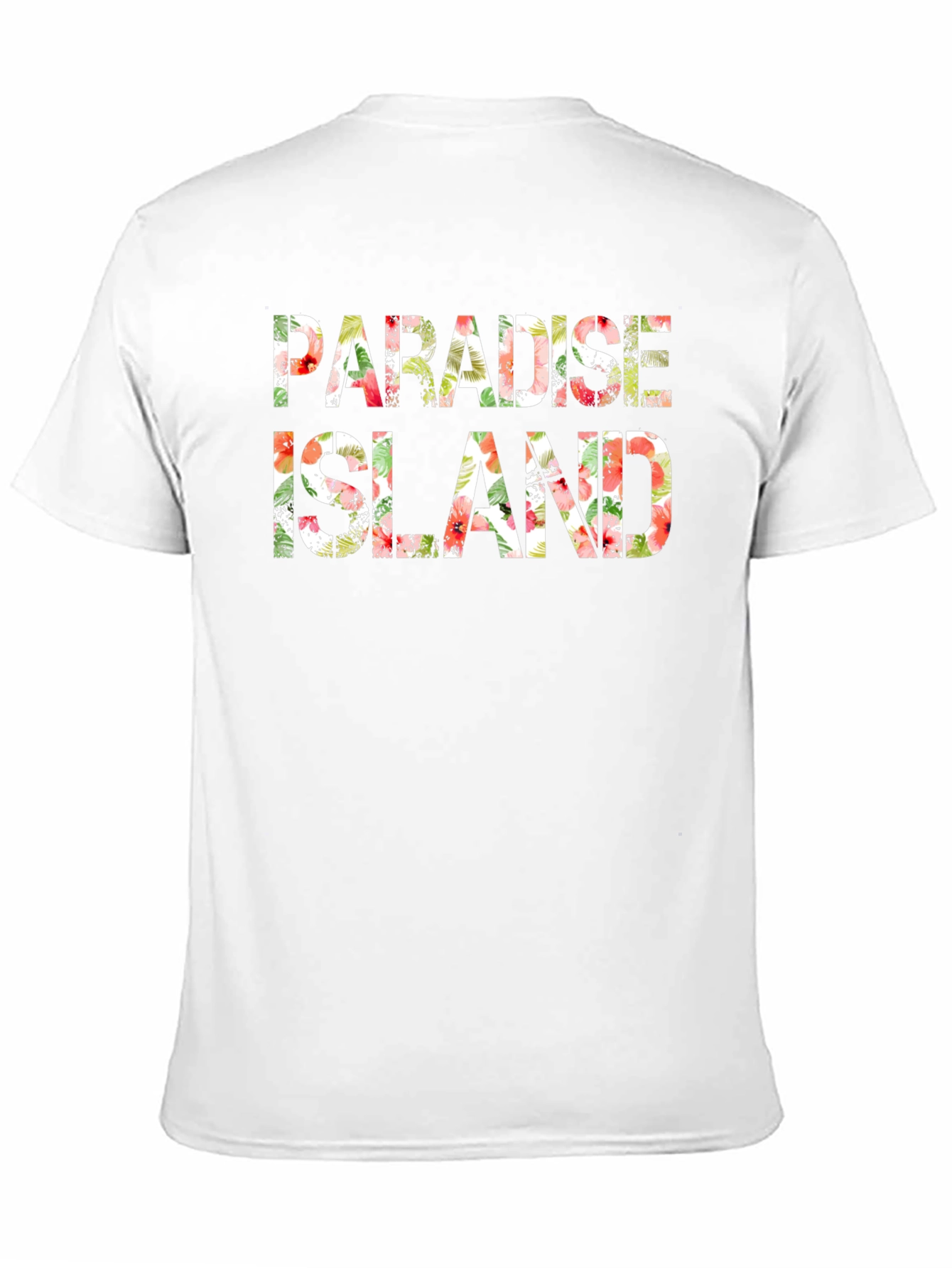 Paradise Island Floral Mens T-Shirt