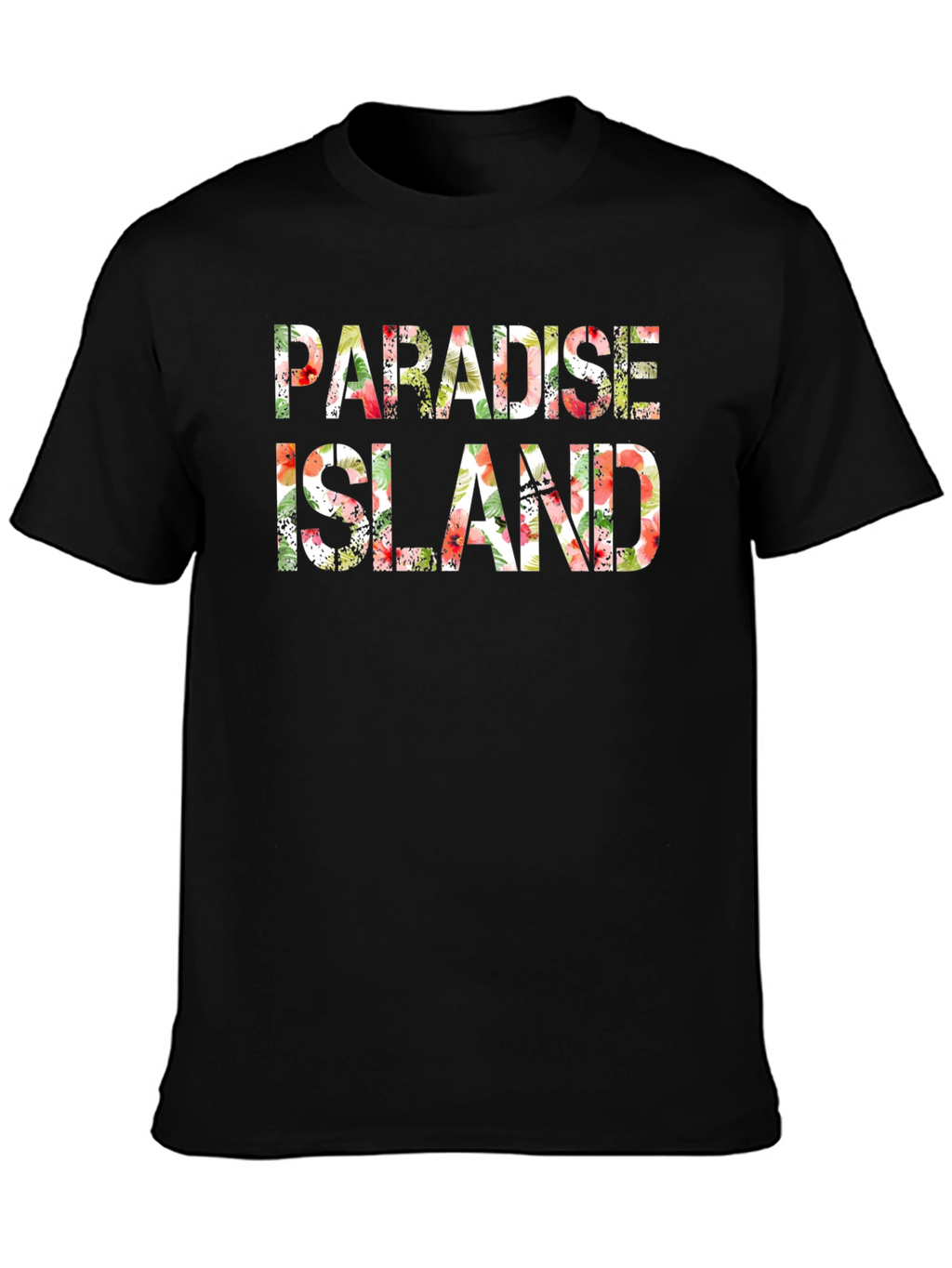 Paradise Island Floral Mens T-Shirt