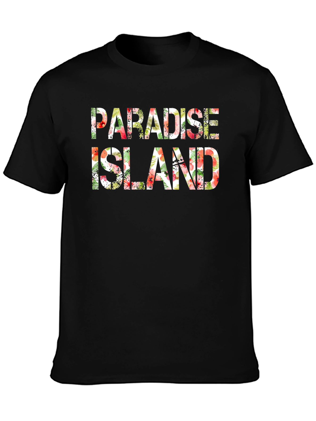 Paradise Island Floral Mens T-Shirt