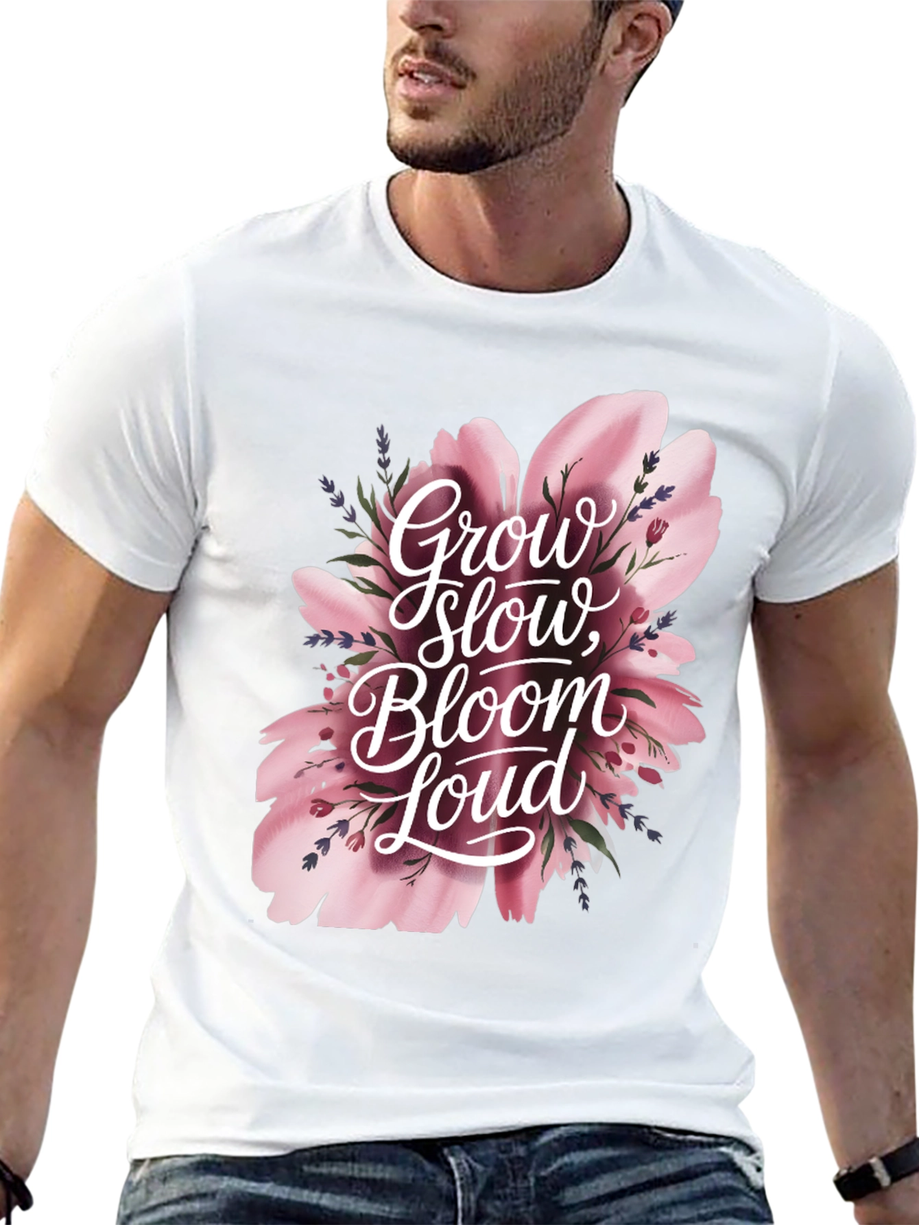 Grow Slow Bloom Loud Graphic Tee