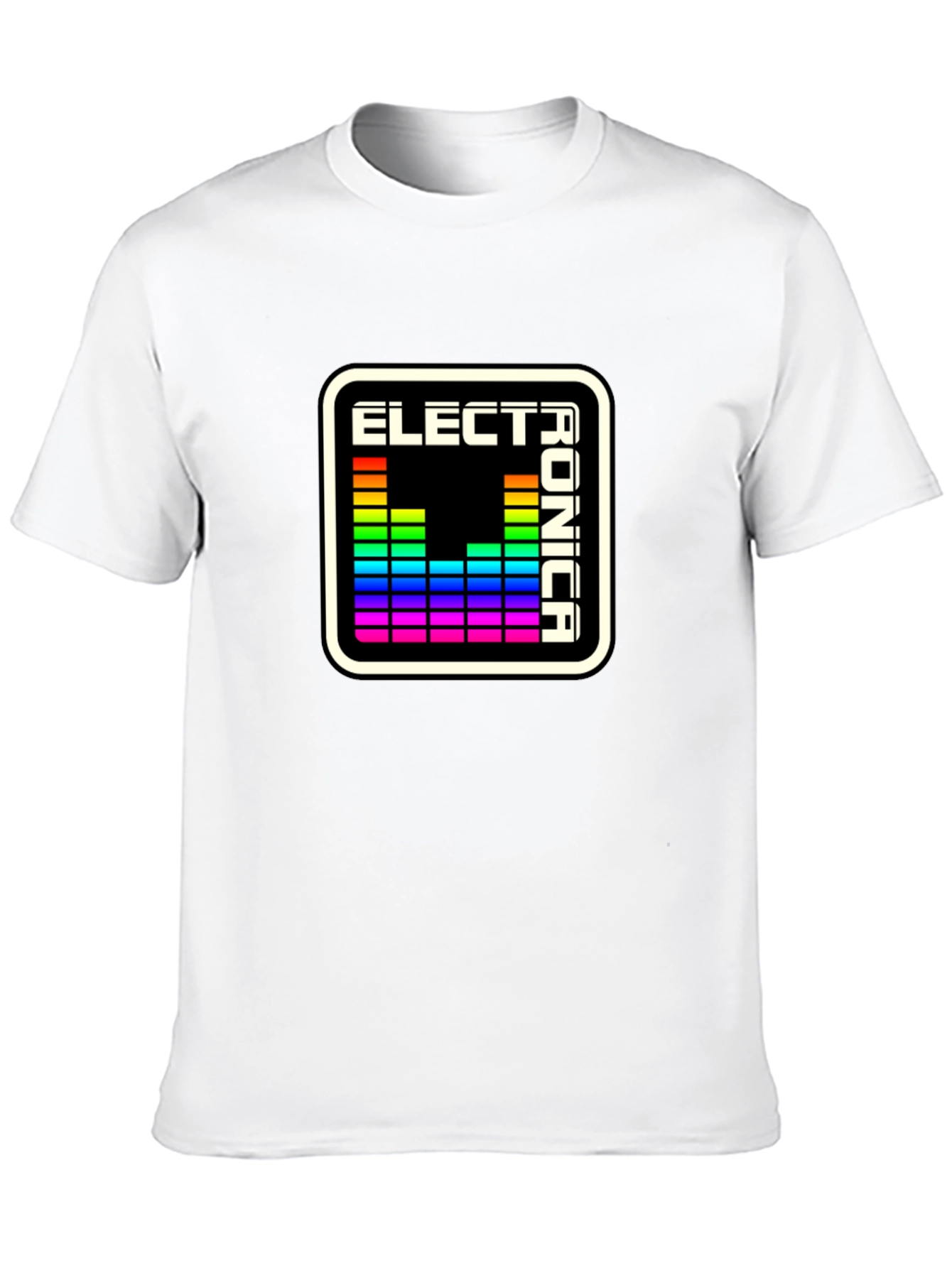 Electronica Spectrum Tee - Black Graphic T-Shirt