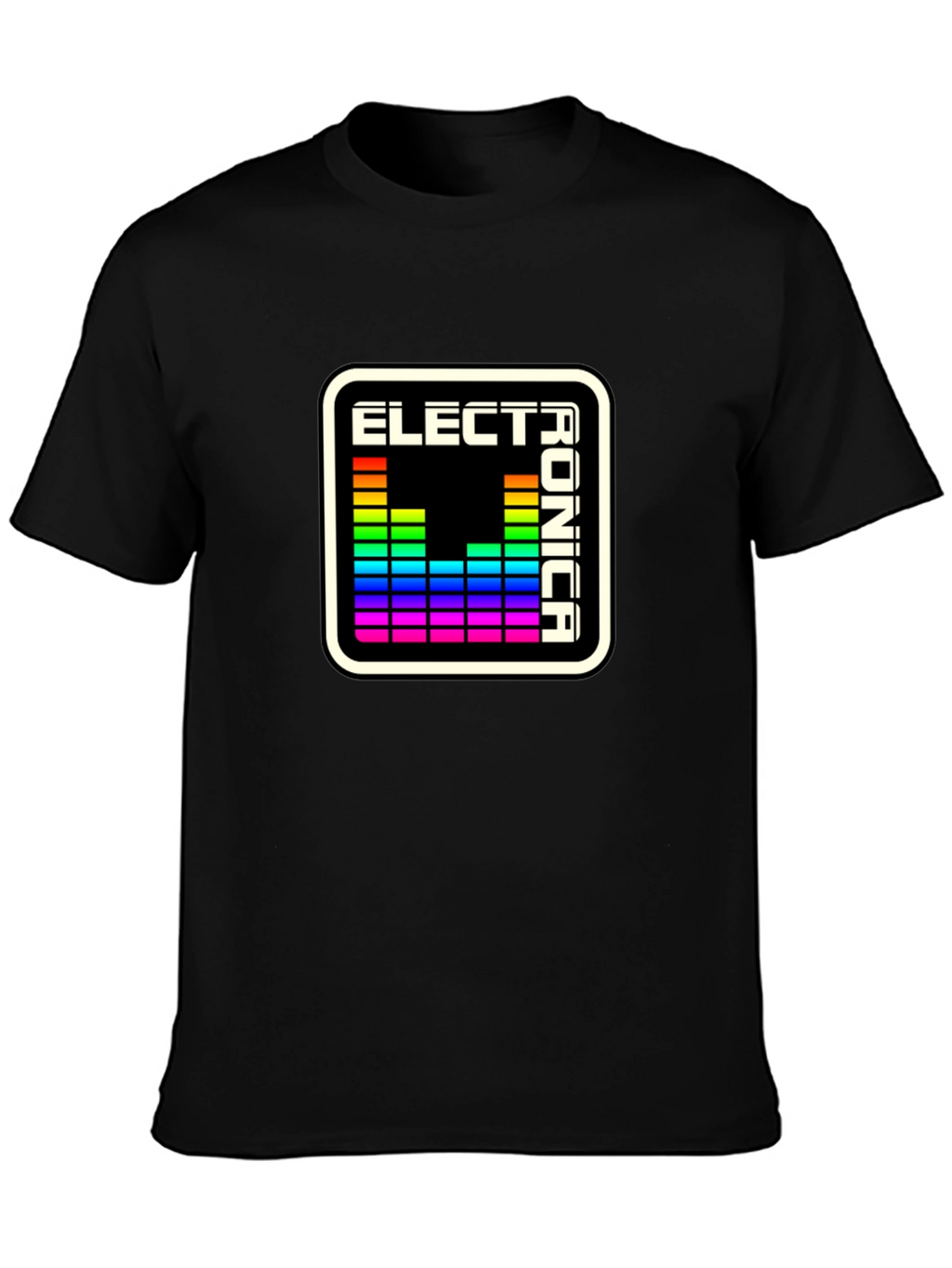 Electronica Spectrum Tee - Black Graphic T-Shirt