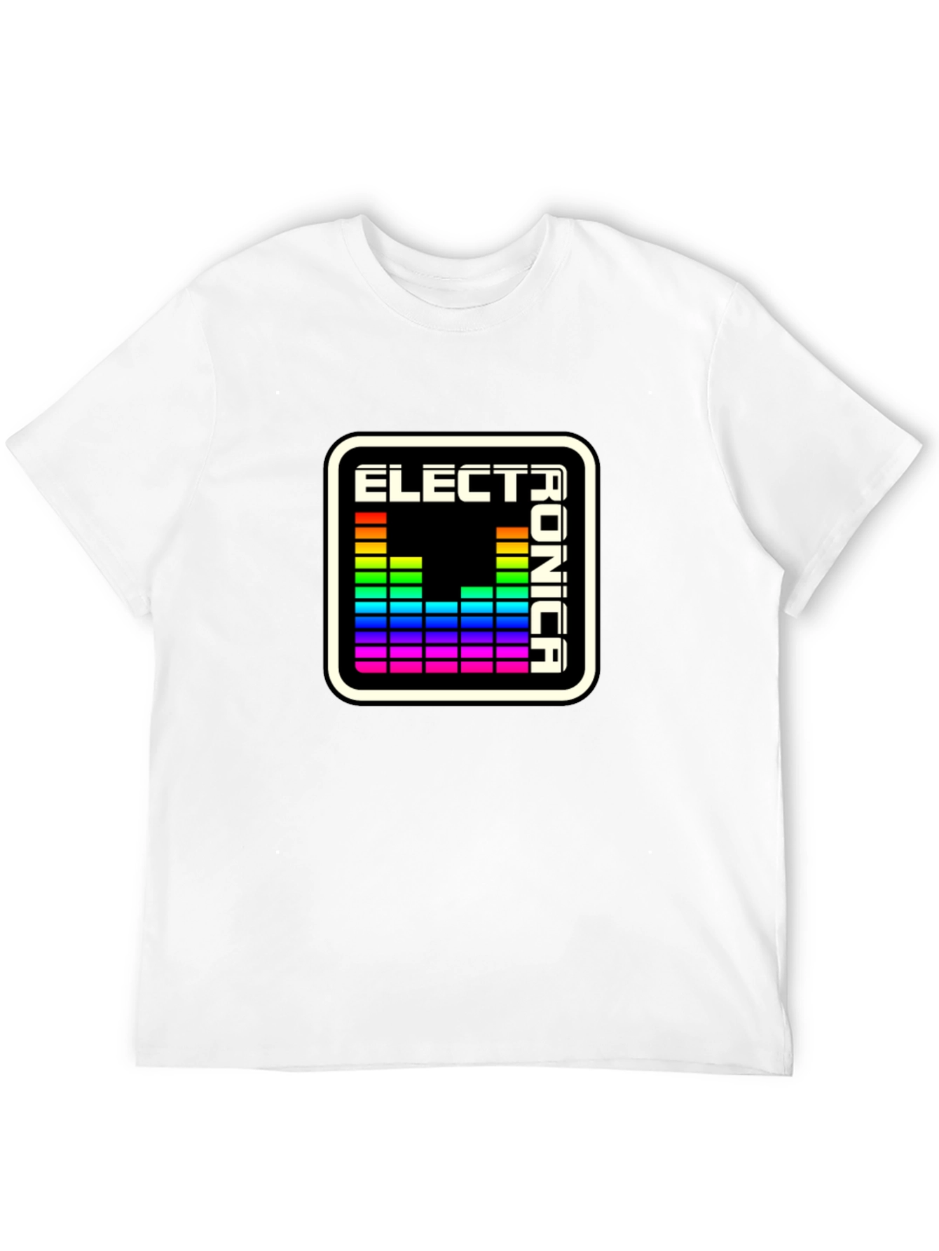 Electronica Spectrum Tee - Black Graphic T-Shirt