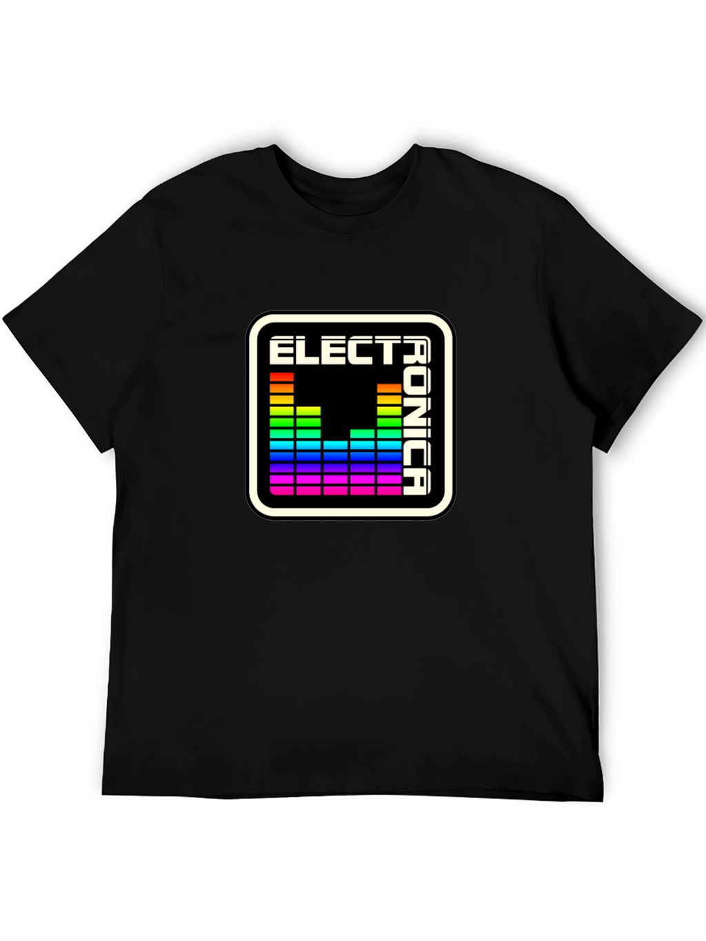 Electronica Spectrum Tee - Black Graphic T-Shirt