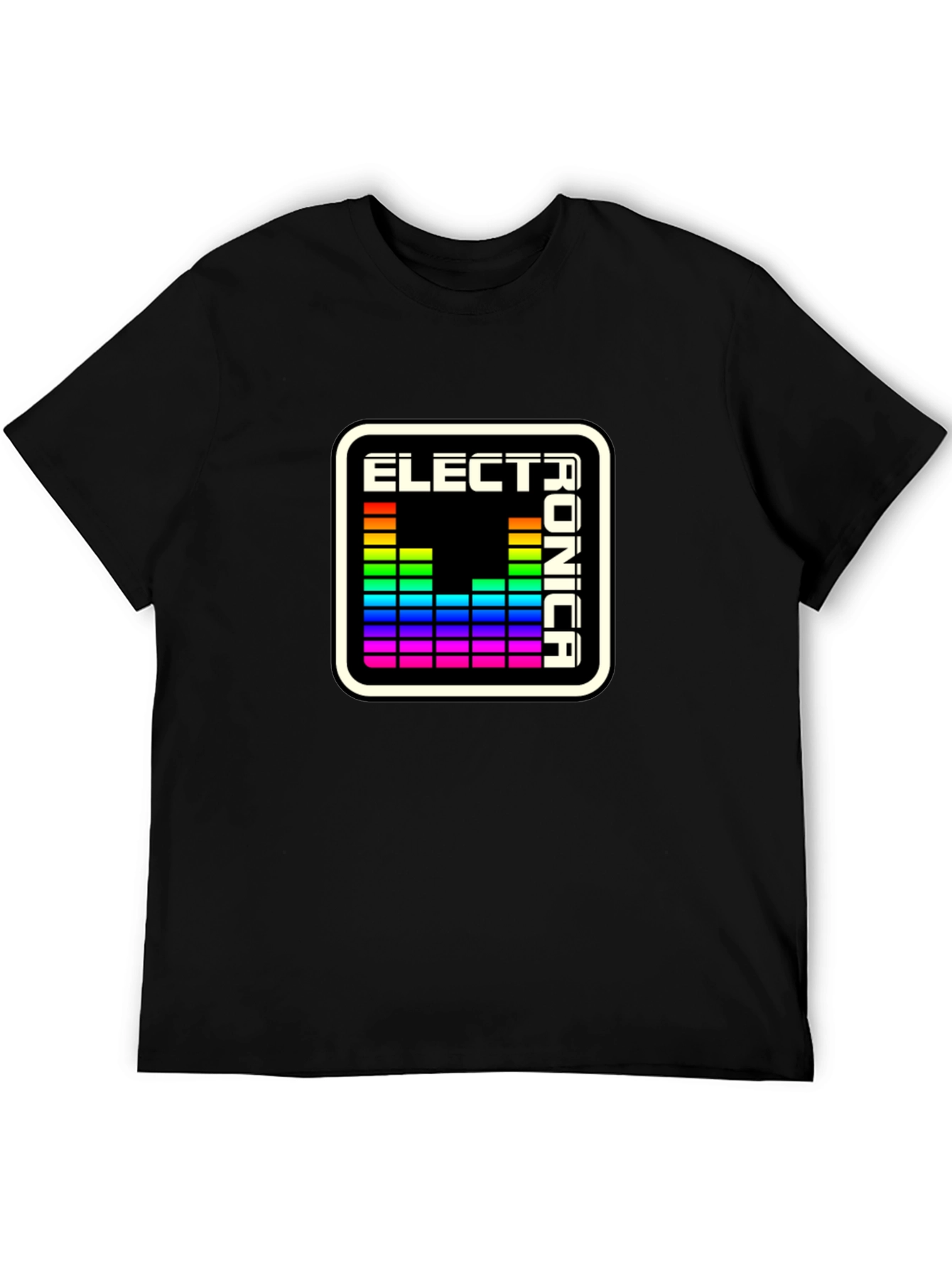Electronica Spectrum Tee - Black Graphic T-Shirt