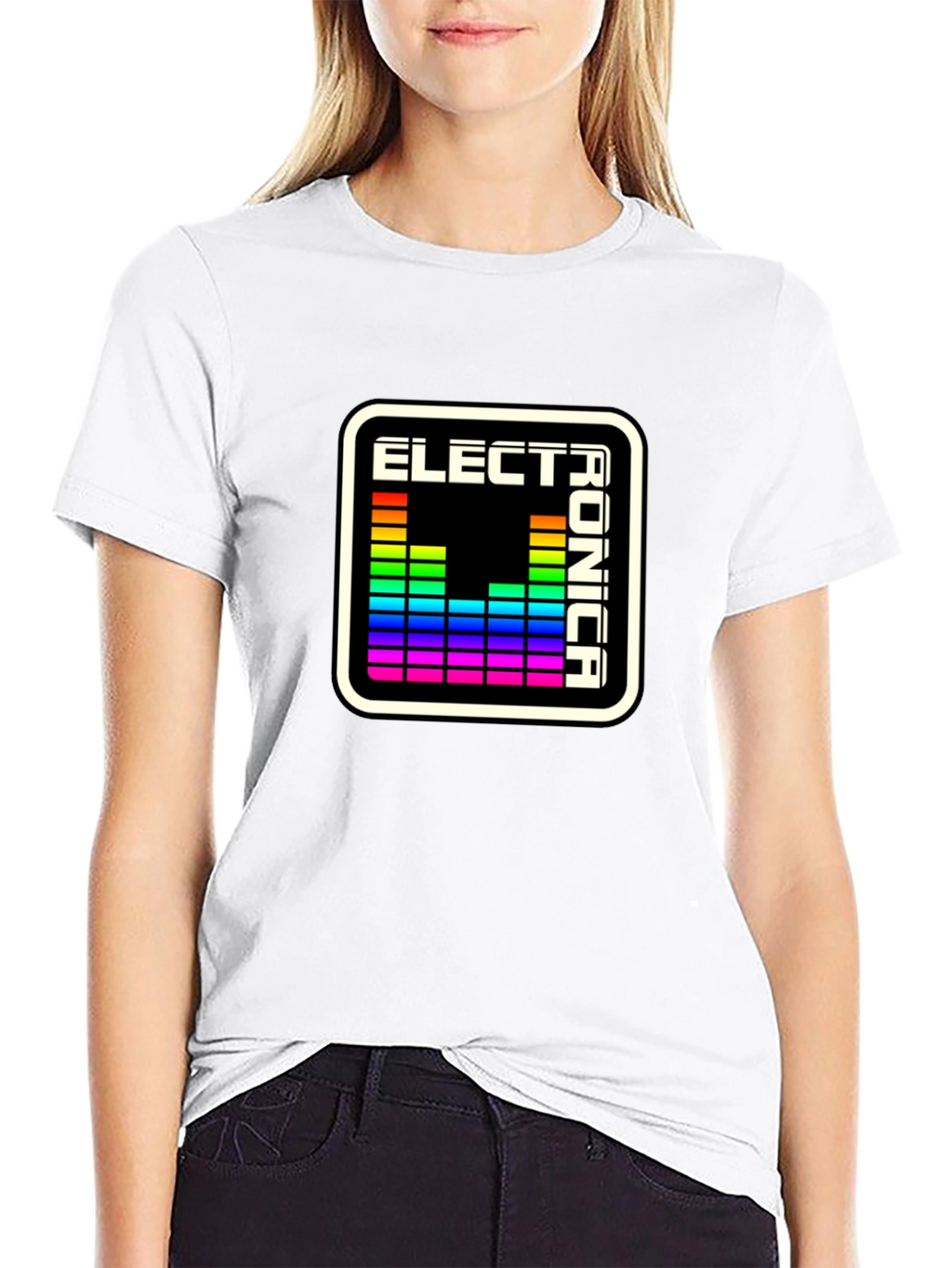 Electronica Spectrum Tee - Black Graphic T-Shirt