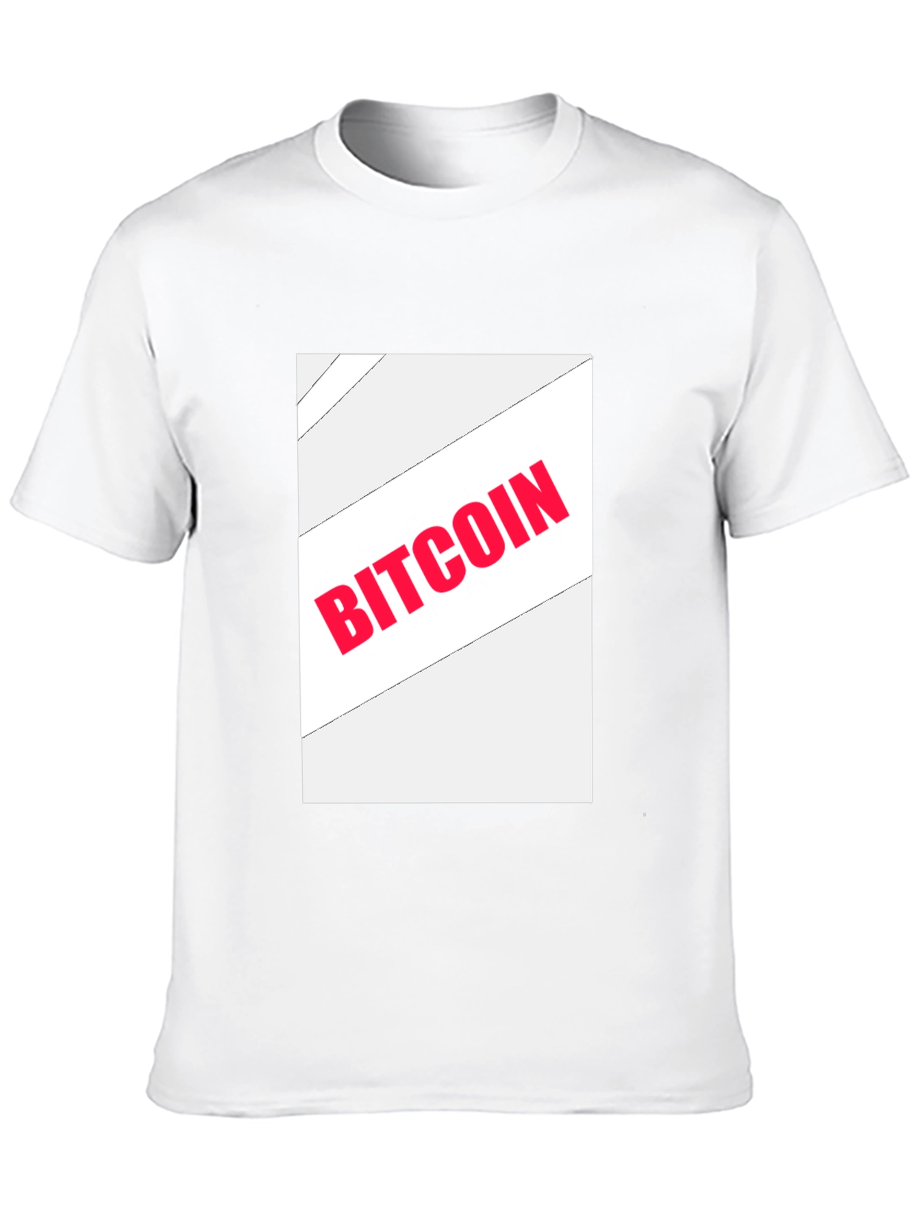 Bitcoin Graphic Print Black T-Shirt