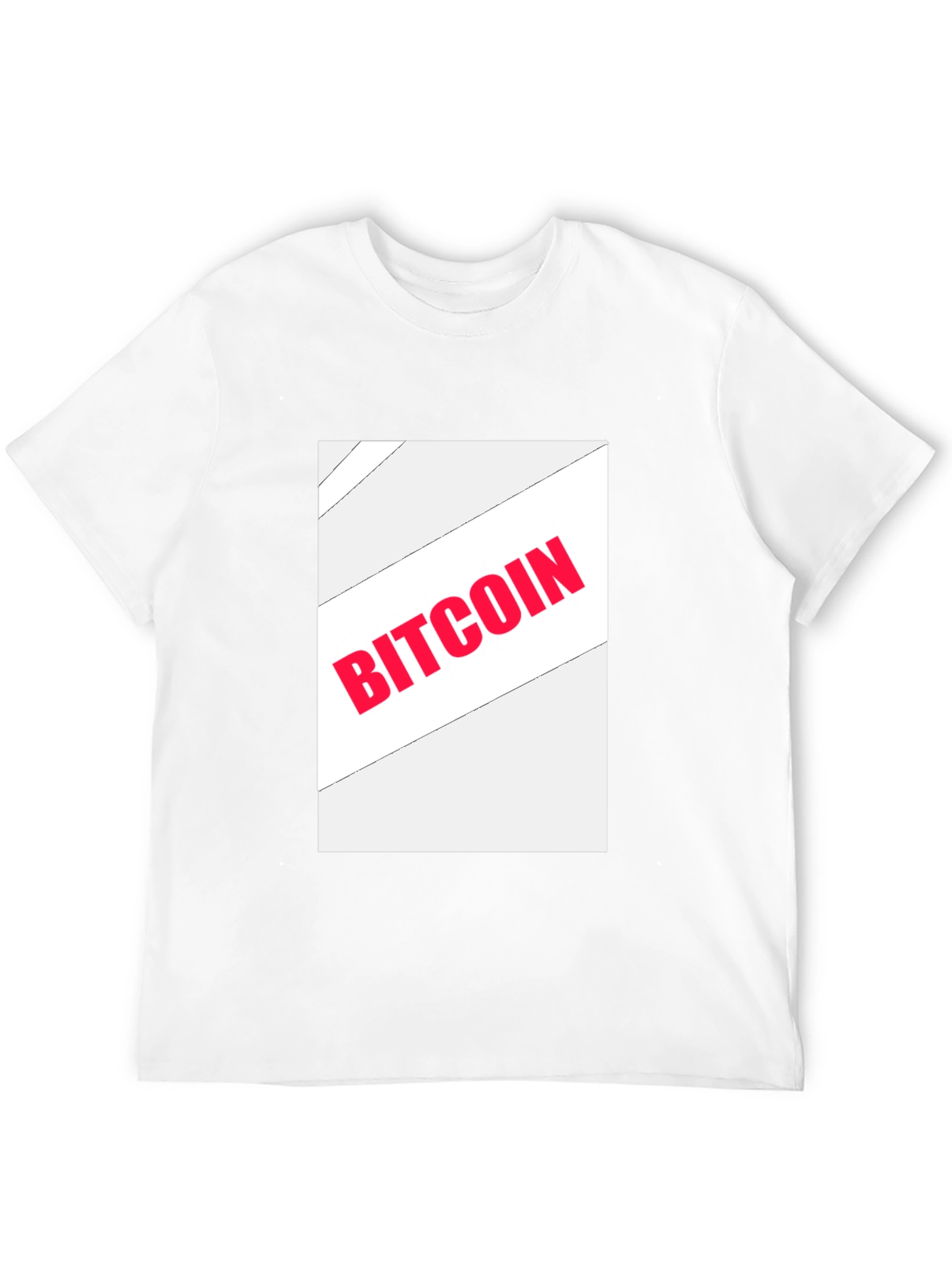 Bitcoin Graphic Print Black T-Shirt