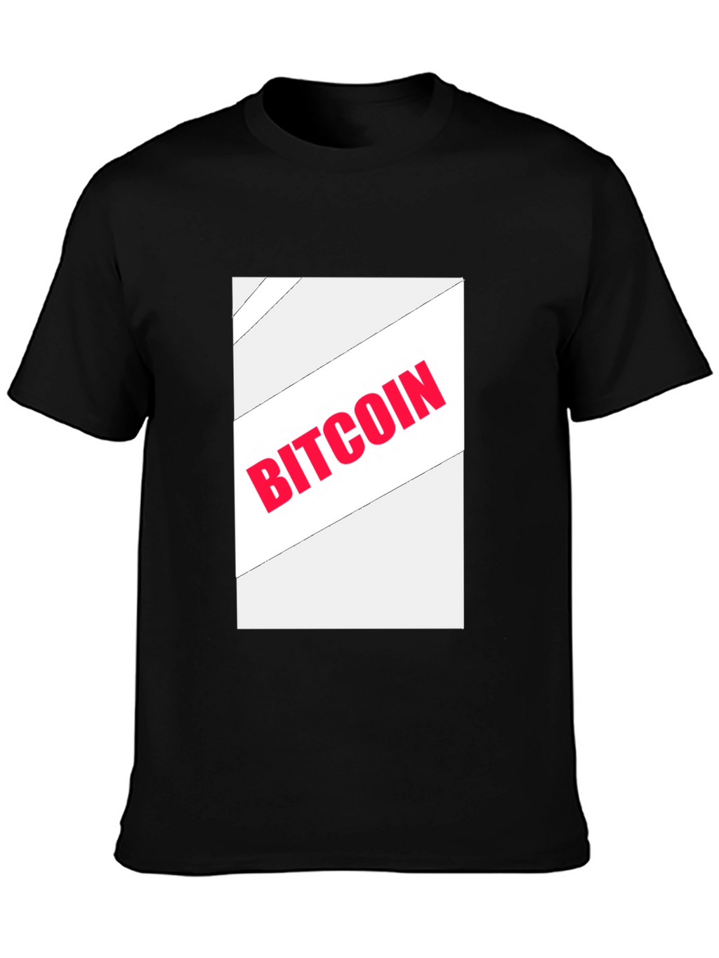 Bitcoin Graphic Print Black T-Shirt