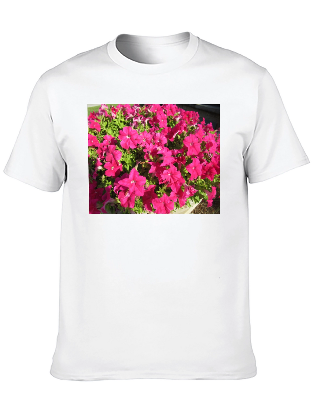 Floral Print Black T-Shirt - Bold & Vibrant