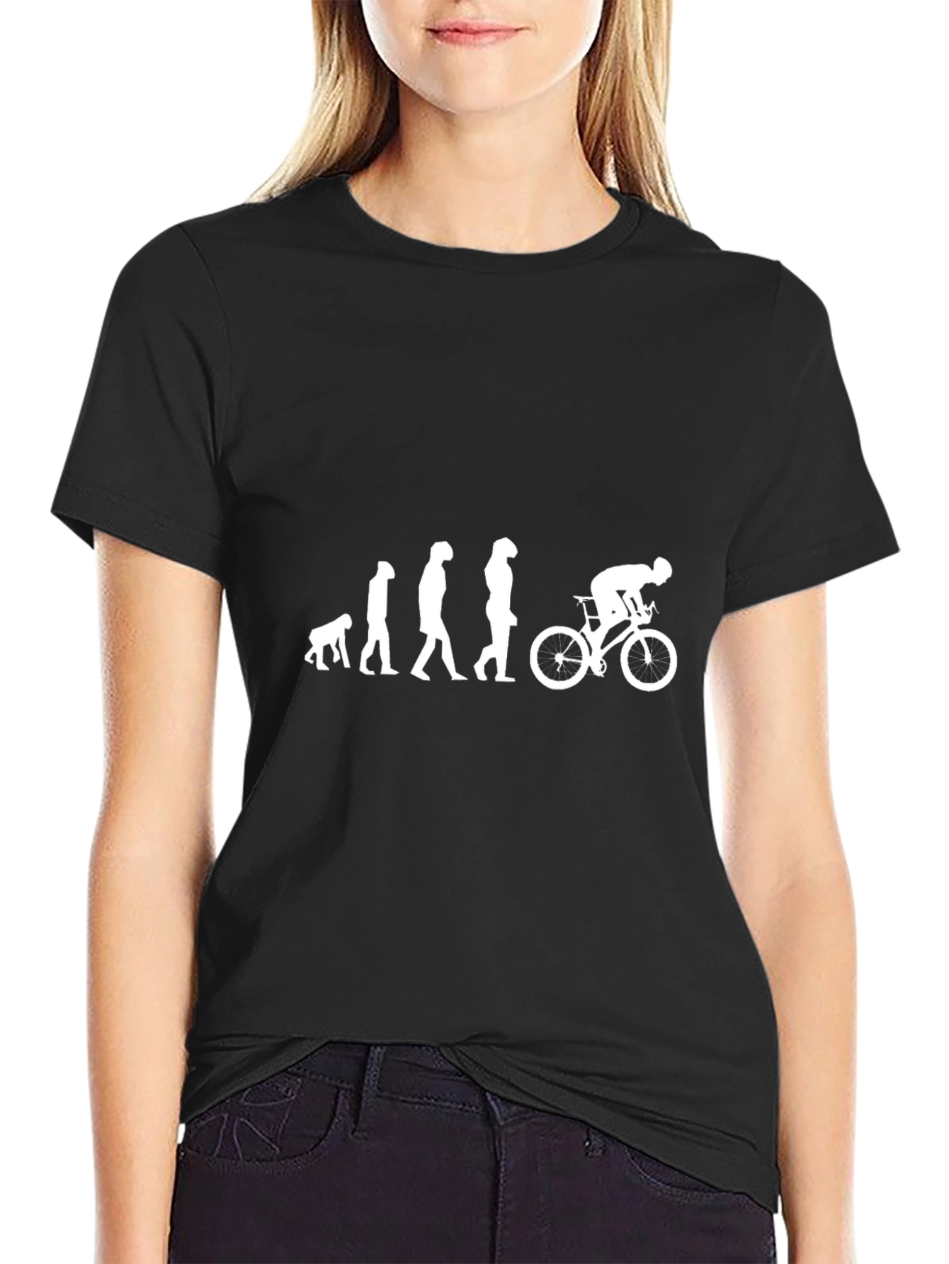 Evolution of a Cyclist T-Shirt - Black
