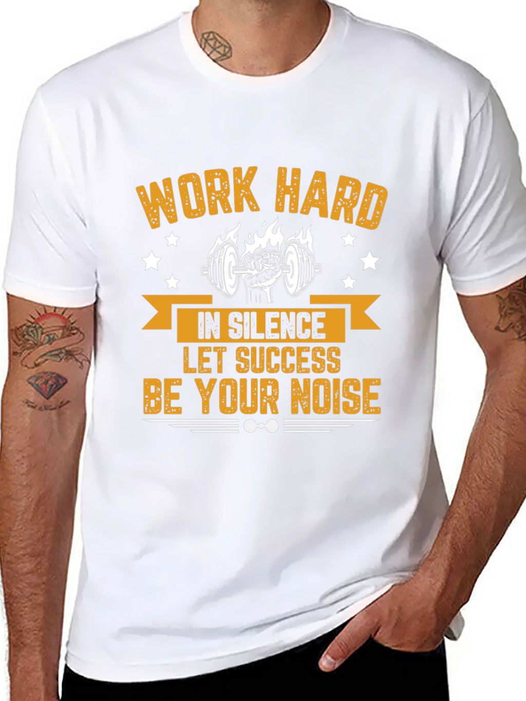 Work Hard Motivational Gym T-Shirt