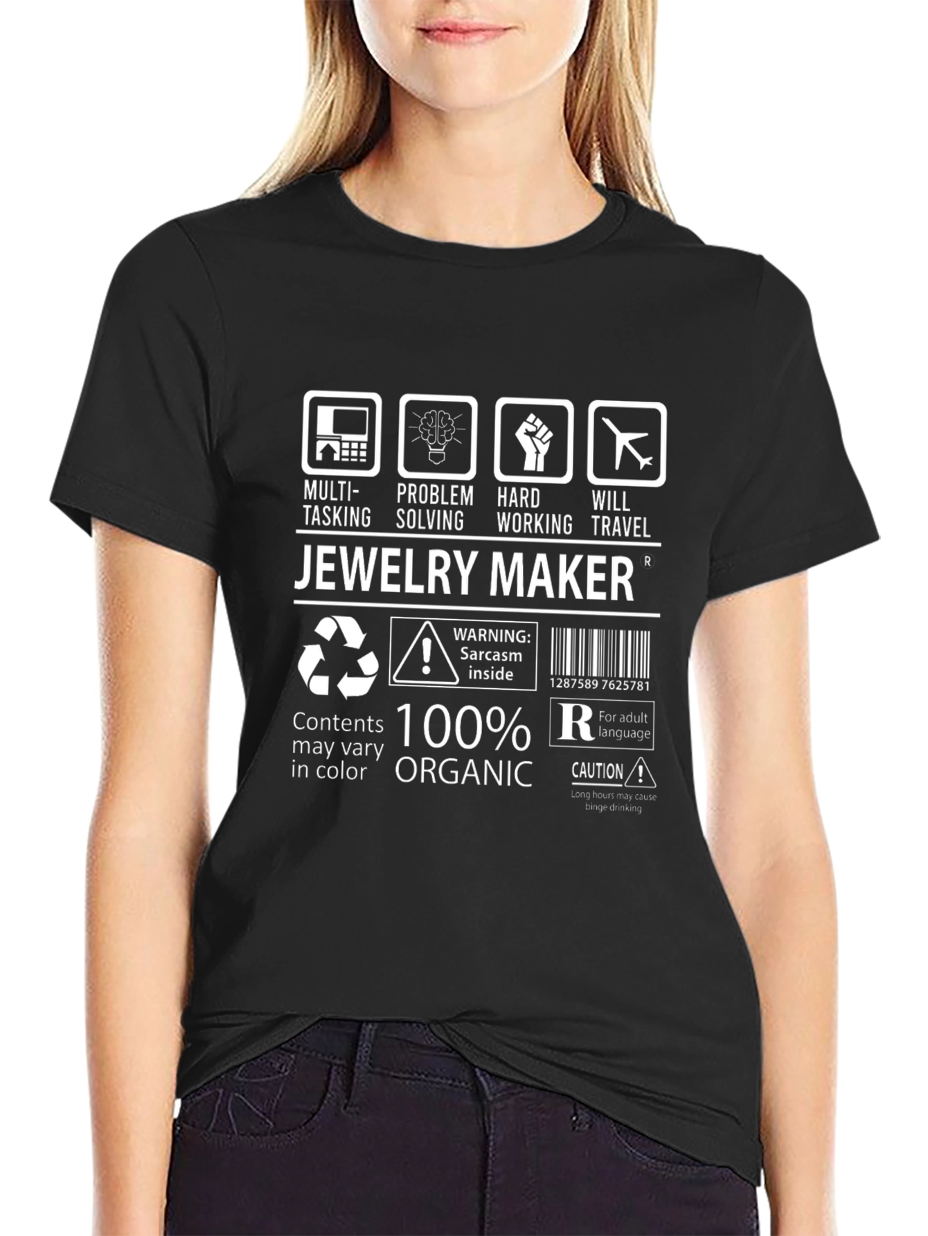 Jewelry Maker T-Shirt - Multi-Tasking Problem Solving Hard Working