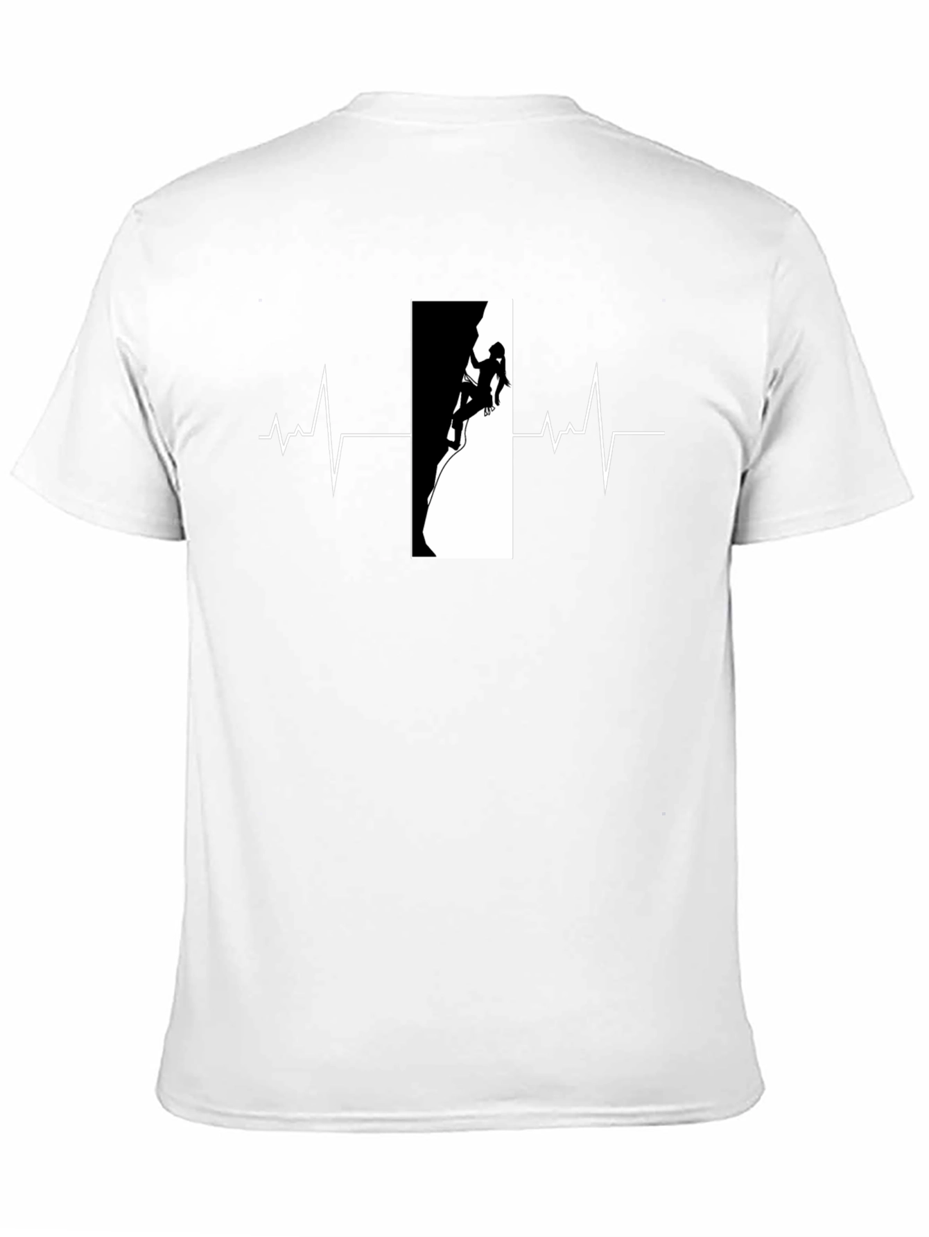 Climbing Heartbeat Black T-Shirt