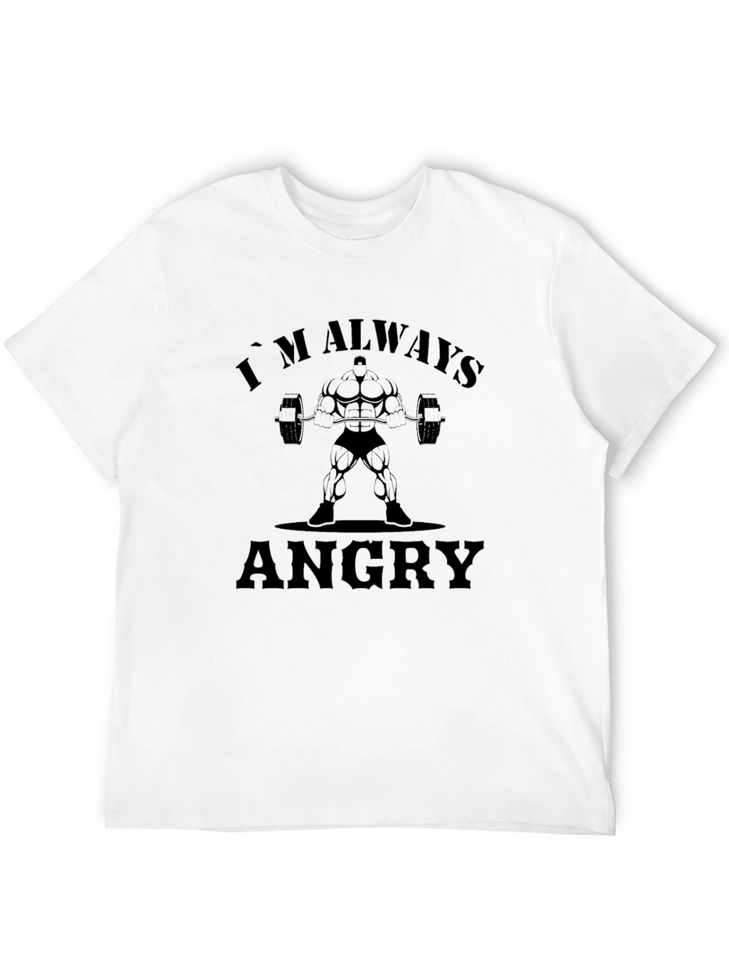 Im Always Angry Graphic Tee - Black Cotton T-Shirt