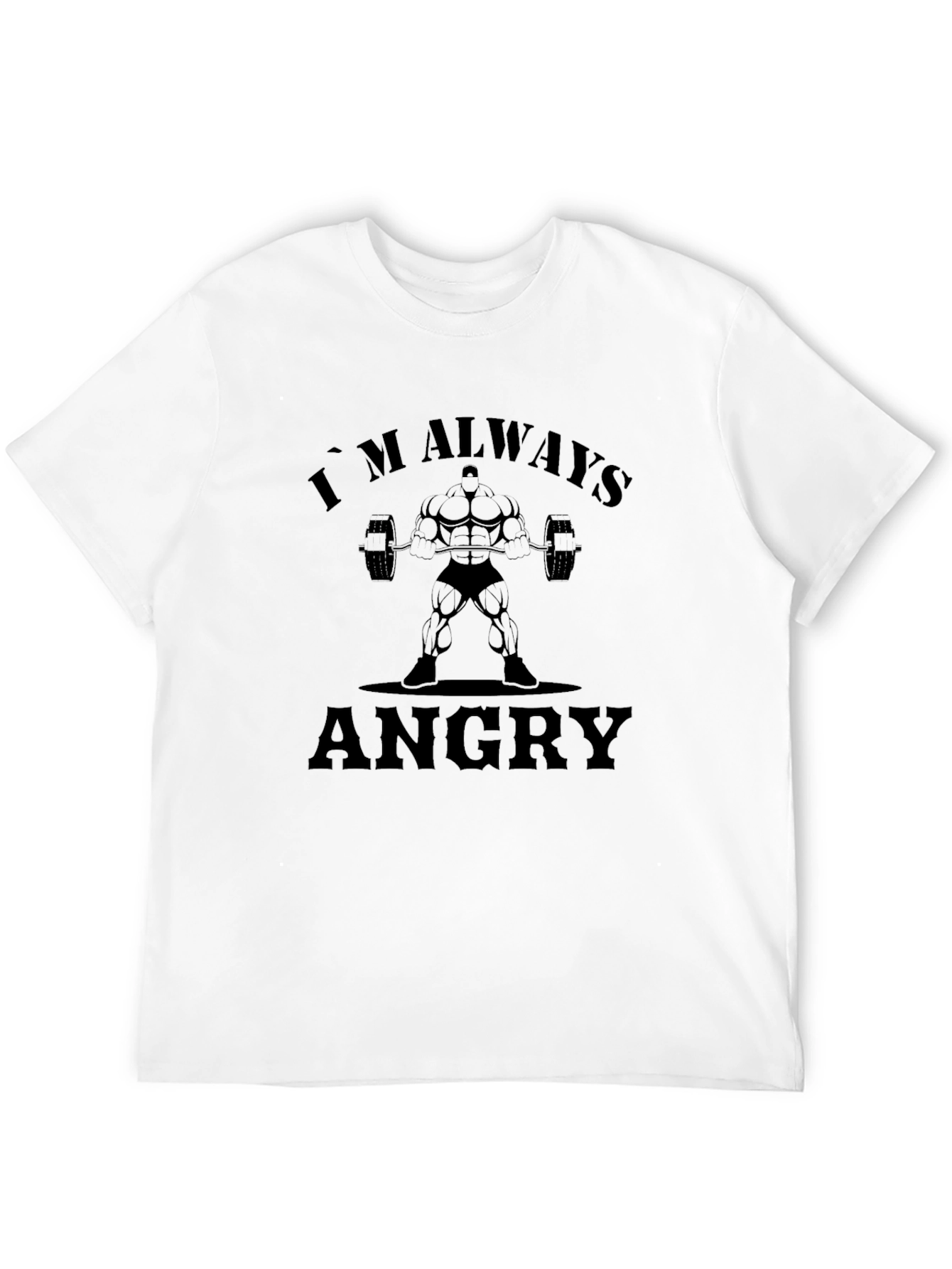 Im Always Angry Graphic Tee - Black Cotton T-Shirt