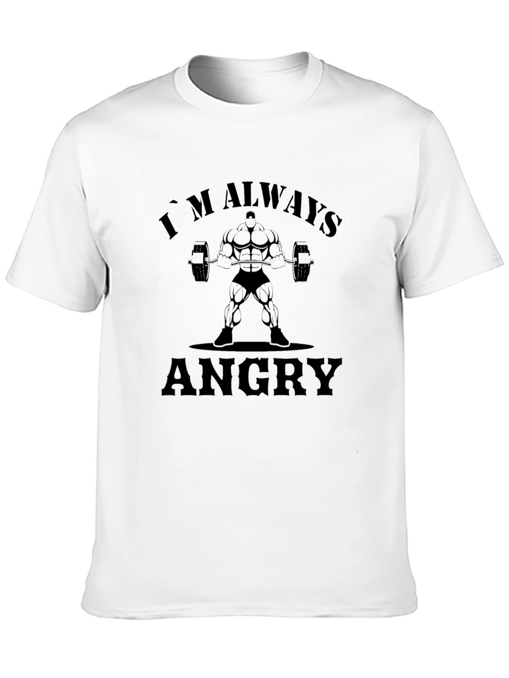 Im Always Angry Graphic Tee - Black Cotton T-Shirt