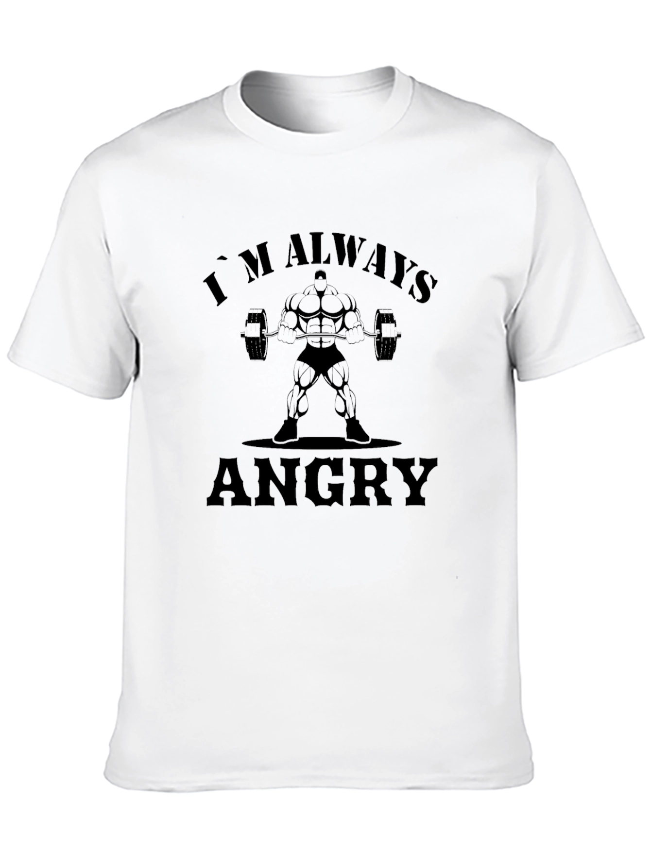 Im Always Angry Graphic Tee - Black Cotton T-Shirt
