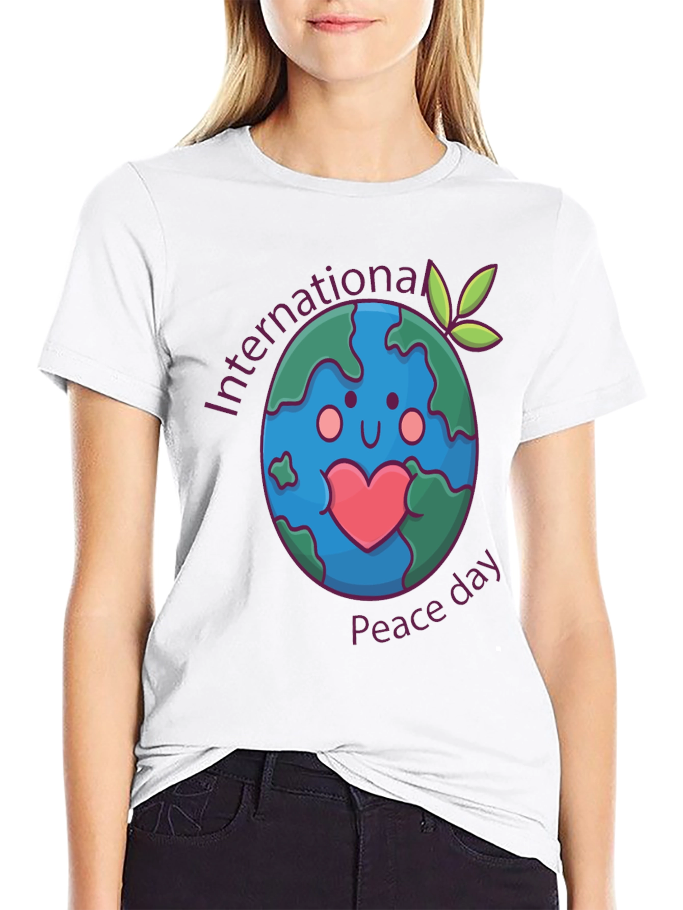 International Peace Day T-Shirt Earth Graphic Tee