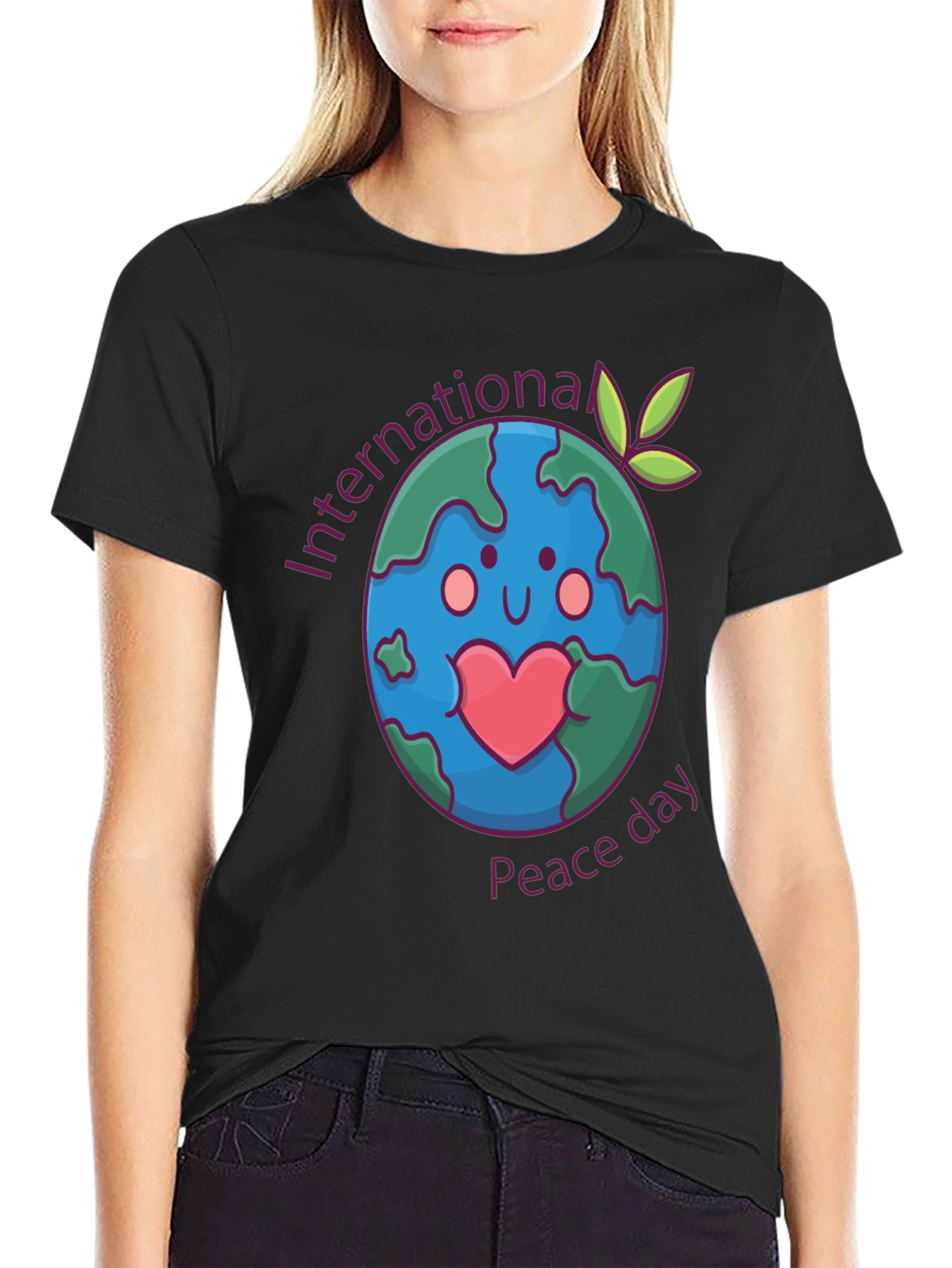 International Peace Day T-Shirt Earth Graphic Tee