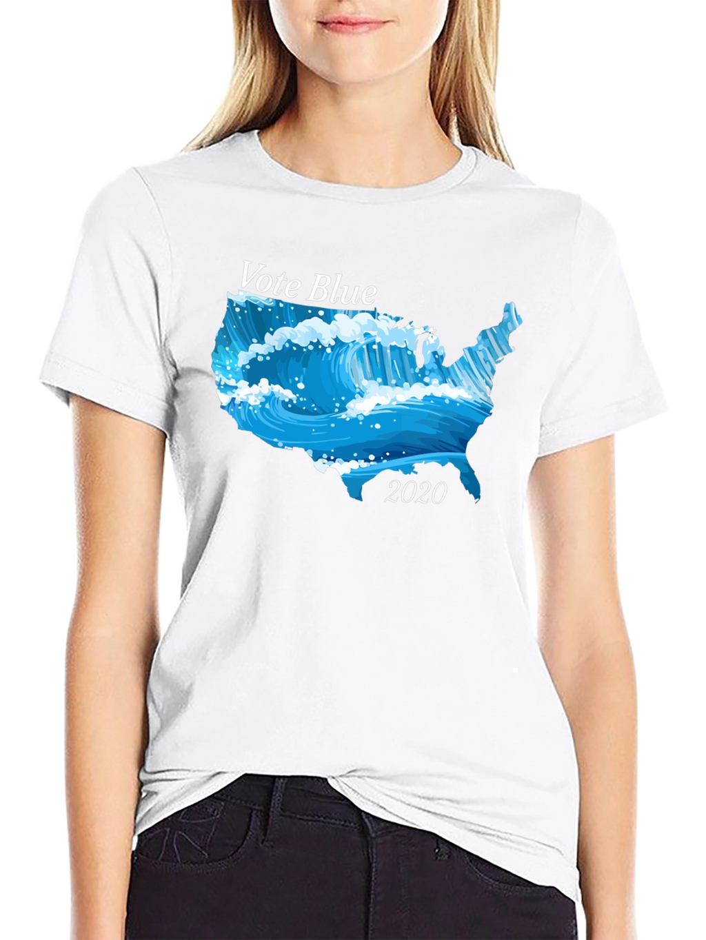 Vote Blue 2020 Wave USA T-Shirt
