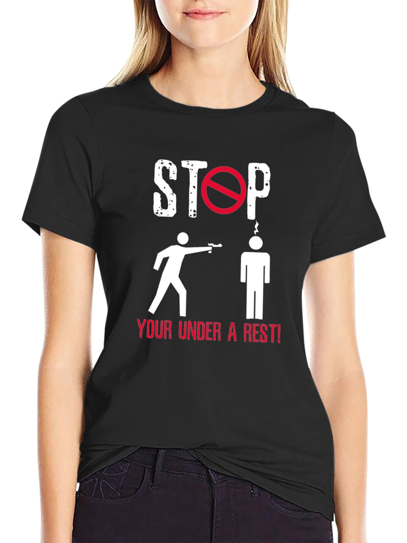Stop! Under Arrest! Graphic T-Shirt