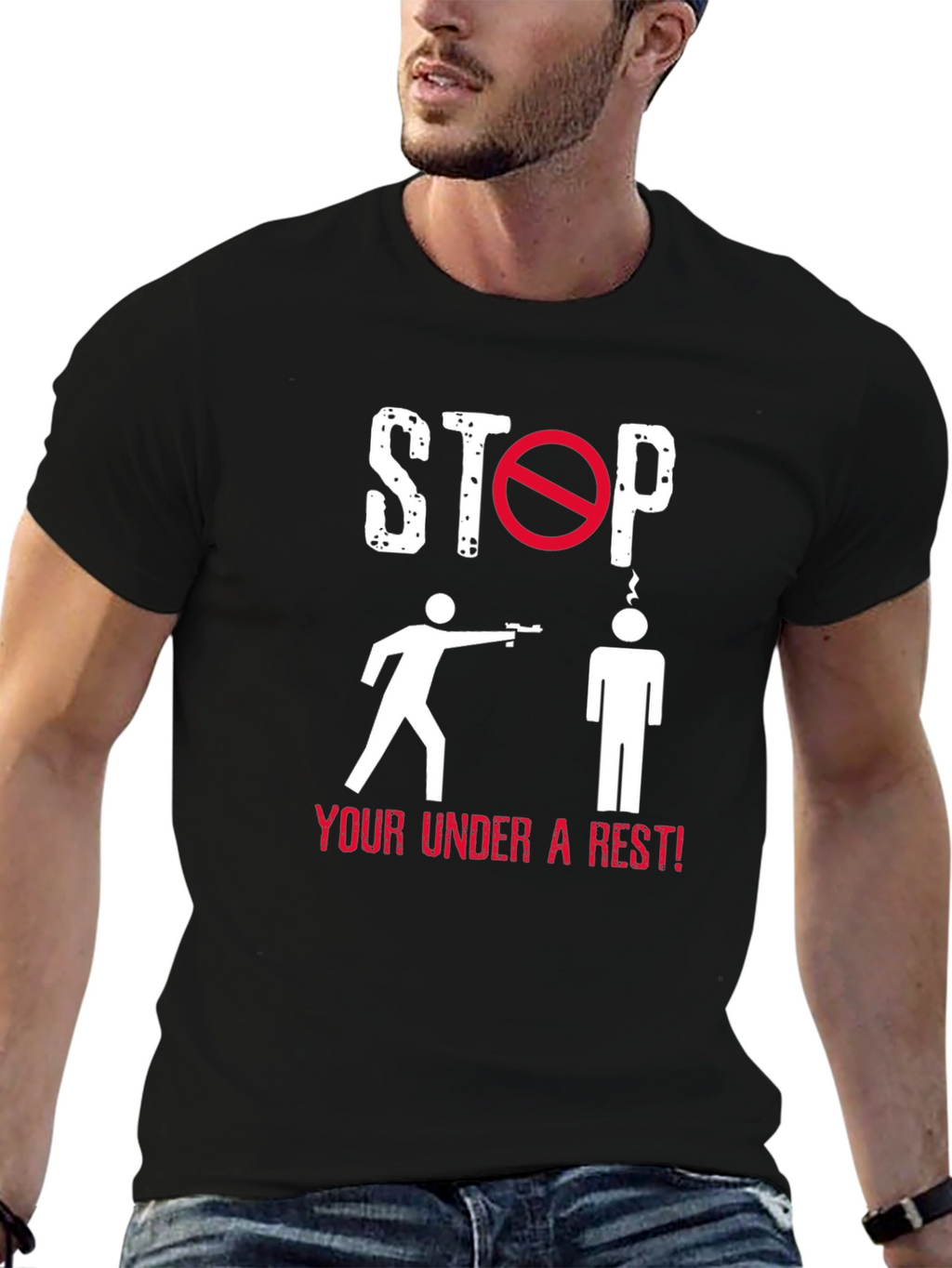 Stop! Under Arrest! Graphic T-Shirt