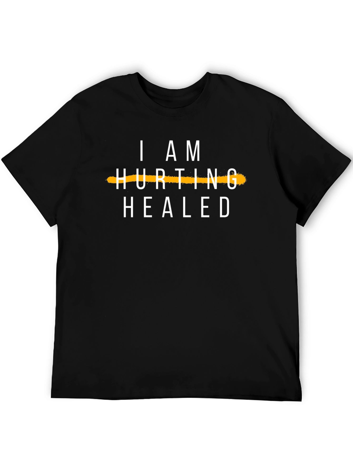 I Am Healed Graphic T-Shirt - Black