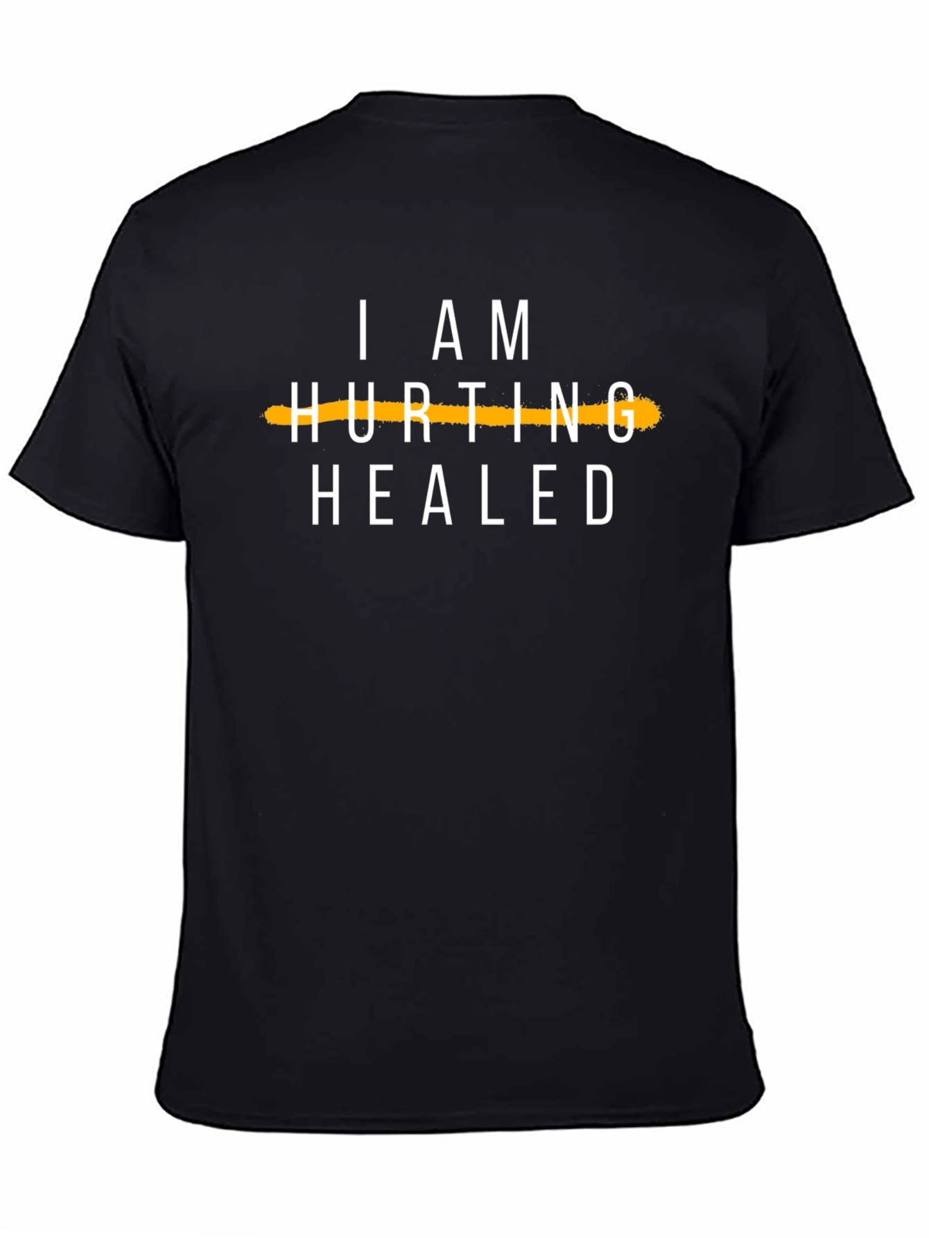 I Am Healed Graphic T-Shirt - Black