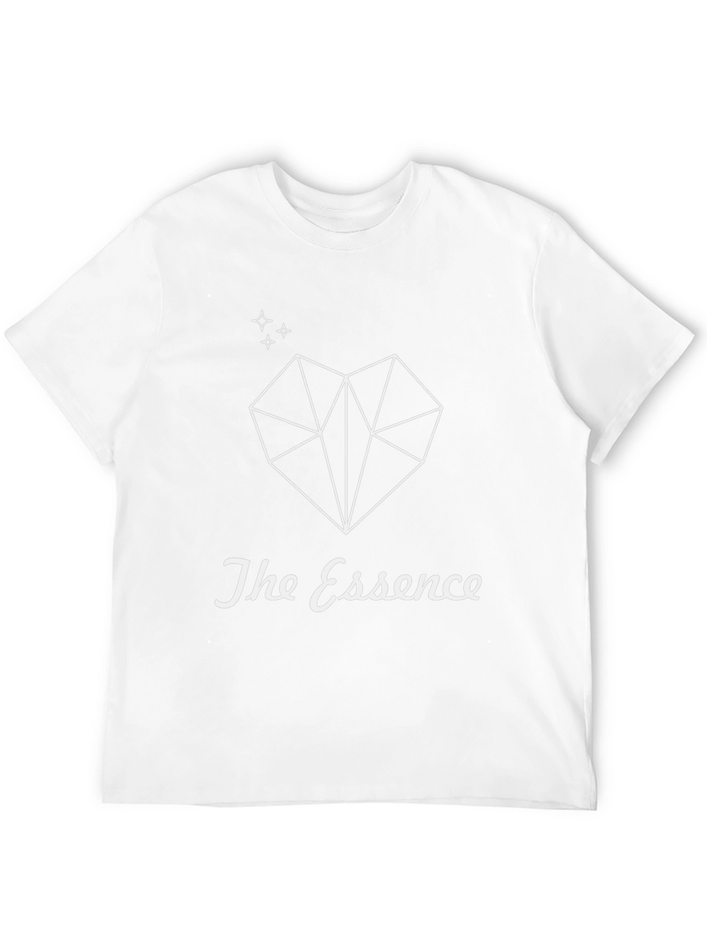 Geometric Heart Graphic Tee - The Essence