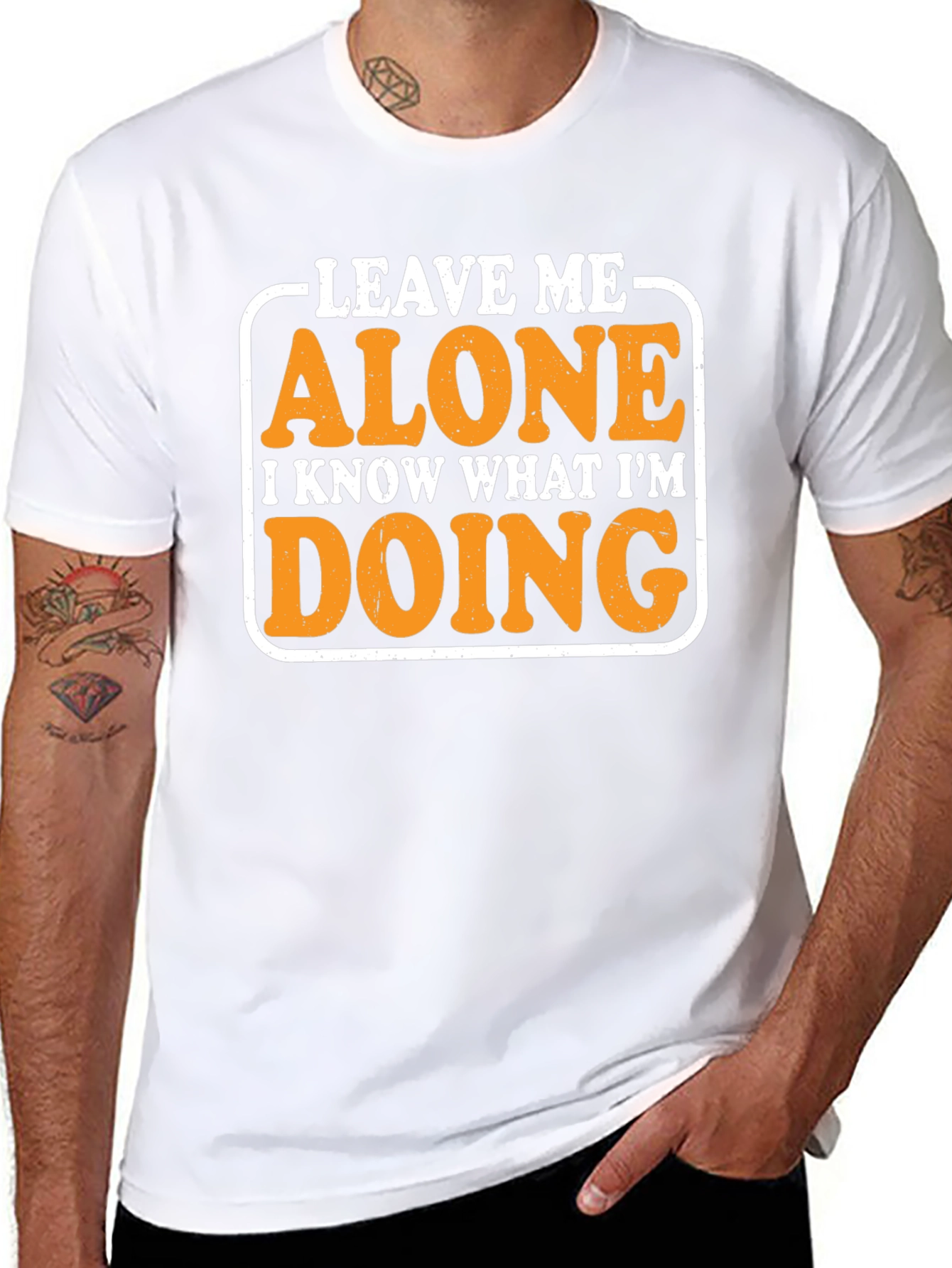 Leave Me Alone Graphic Tee - Funny Novelty Shirt