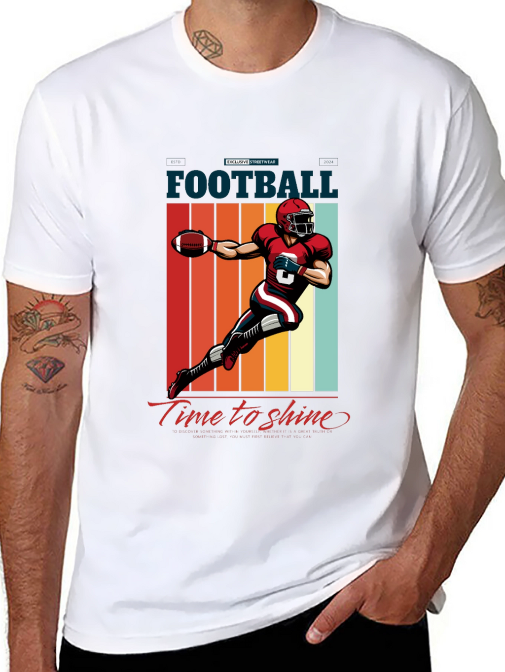 Football Time to Shine Graphic Tee