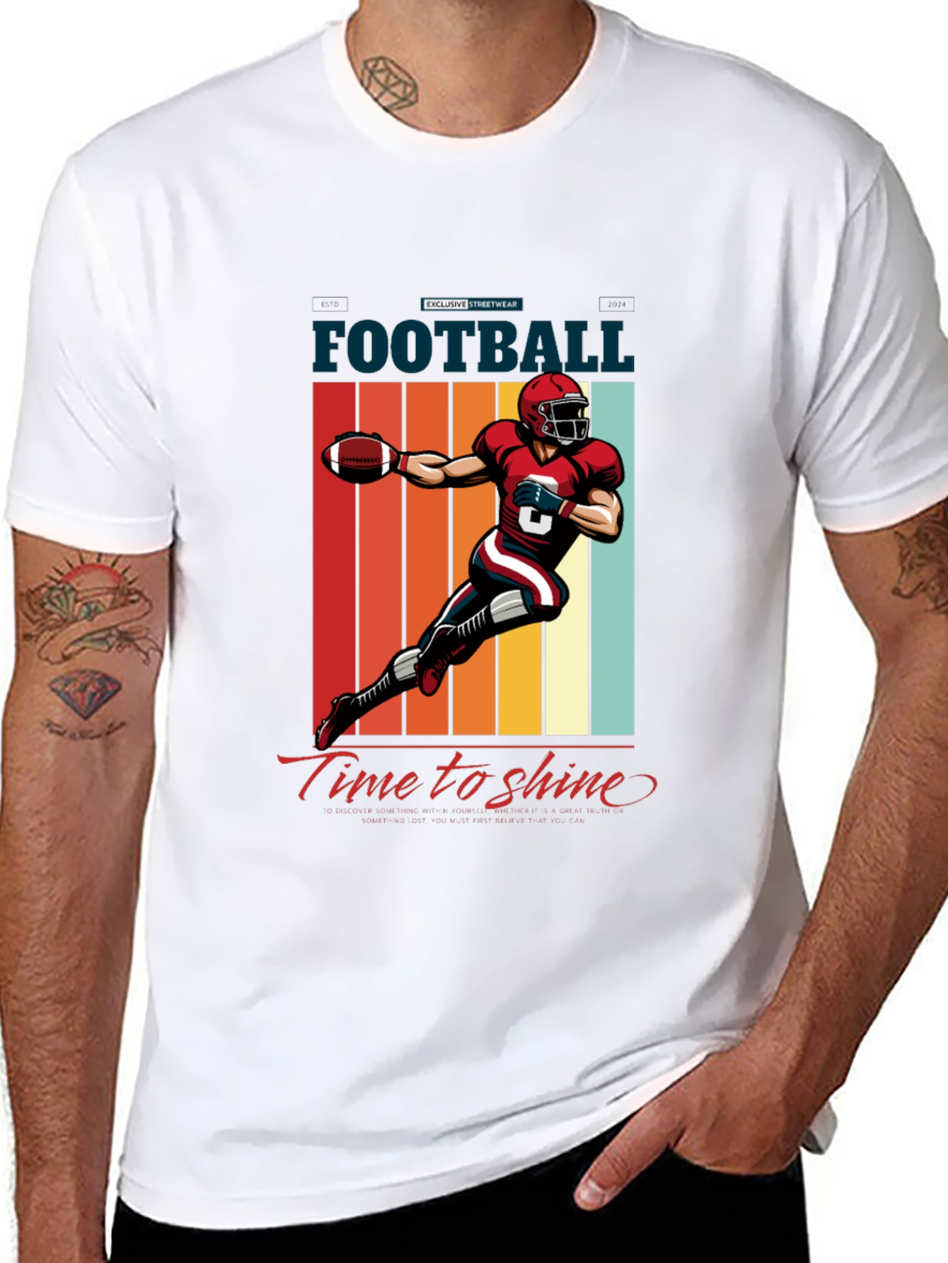 Football Time to Shine Graphic Tee