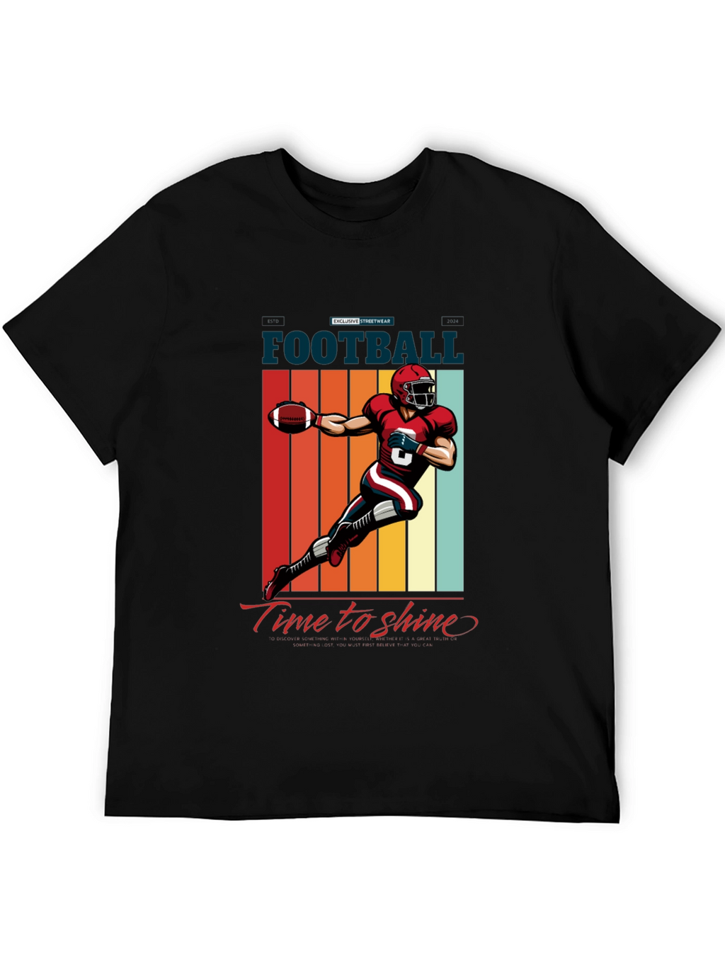 Football Time to Shine Graphic Tee