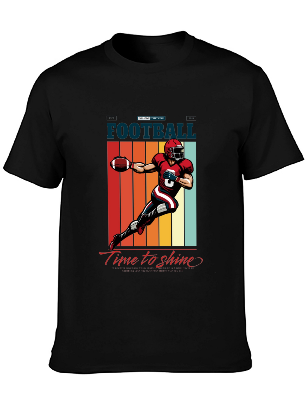 Football Time to Shine Graphic Tee
