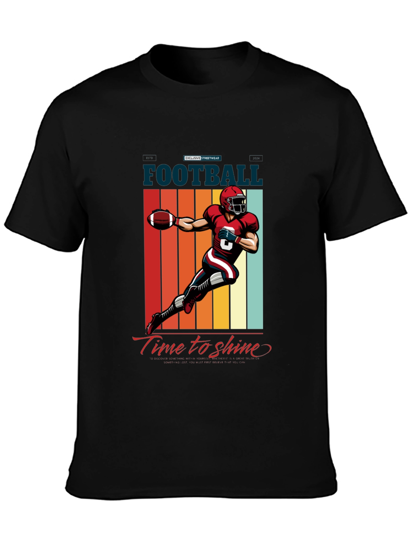 Football Time to Shine Graphic Tee