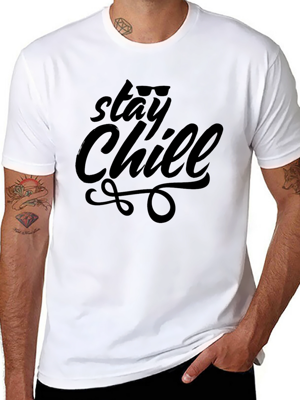 Stay Chill Graphic Tee - Trendy Relaxed Vibe