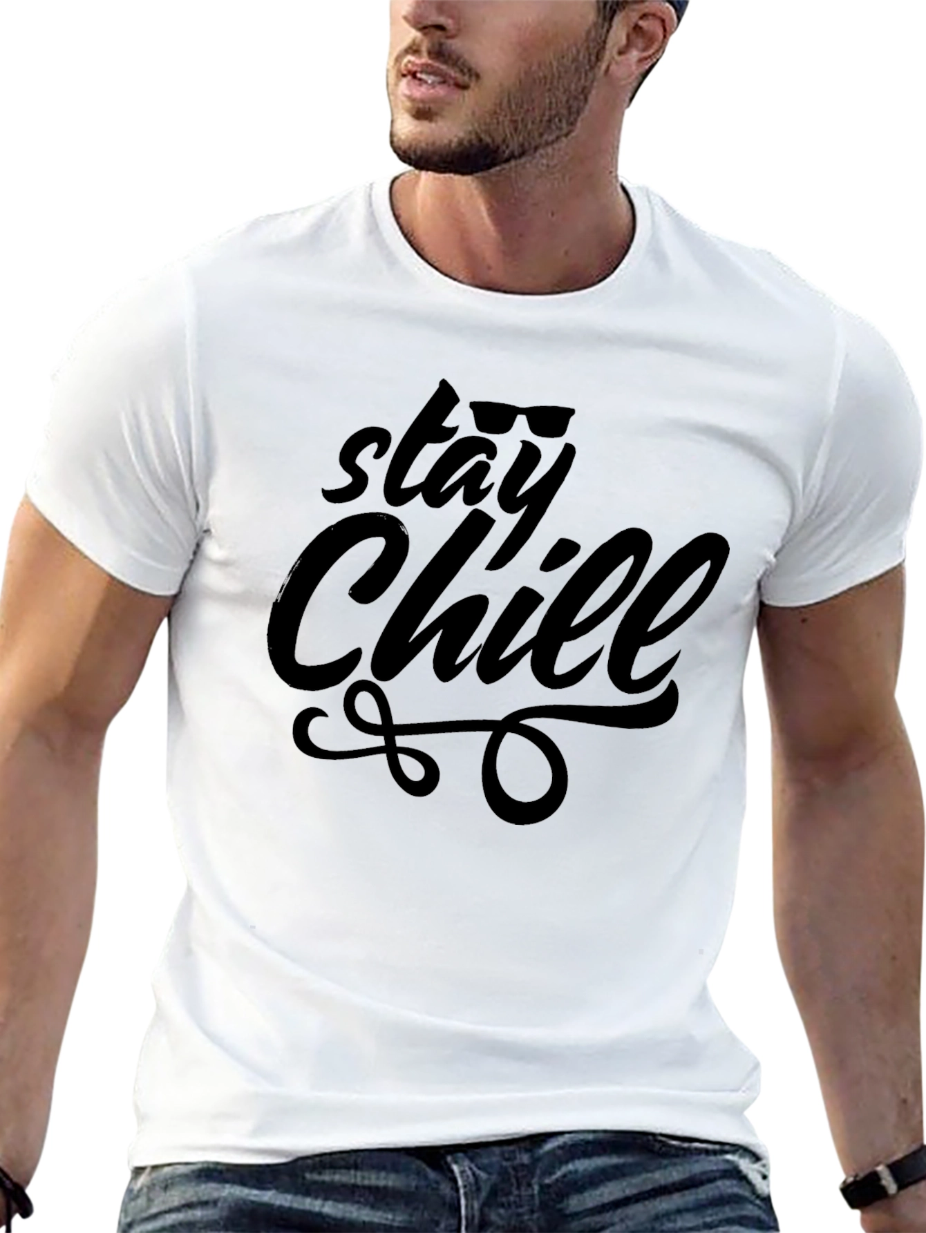 Stay Chill Graphic Tee - Trendy Relaxed Vibe